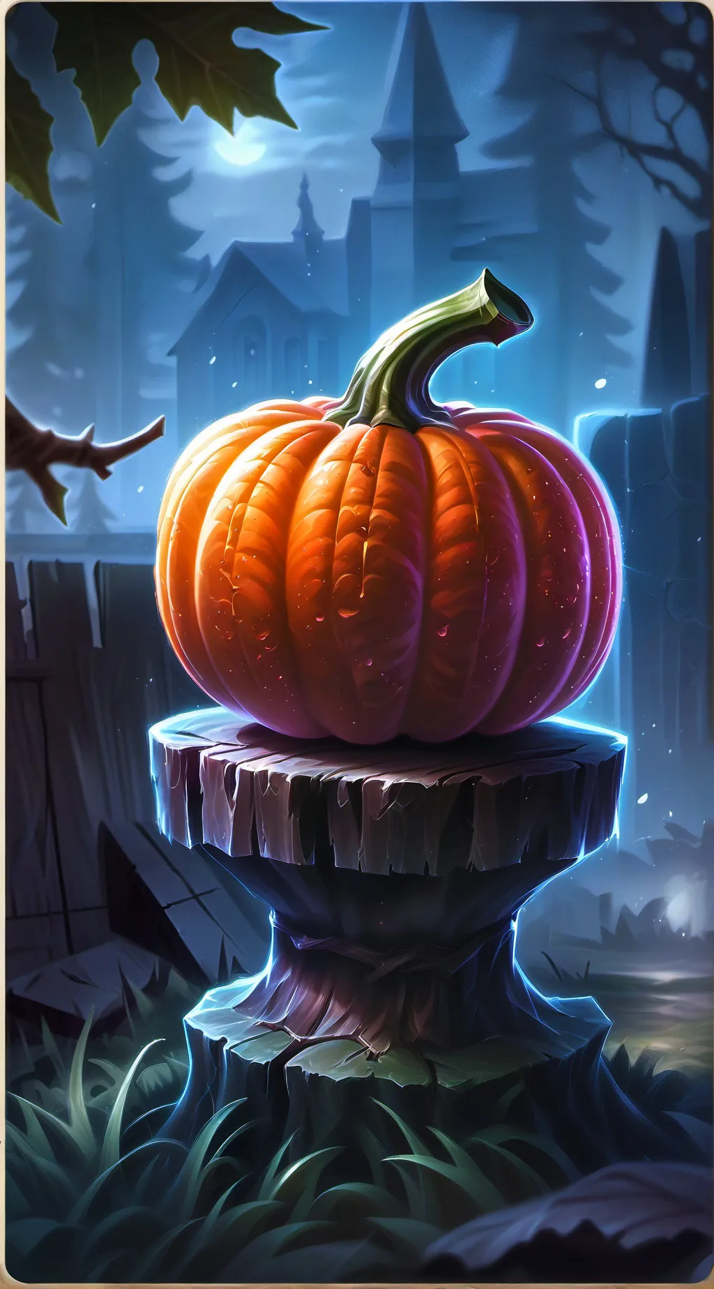 ai character: Pumpkin patch!! background