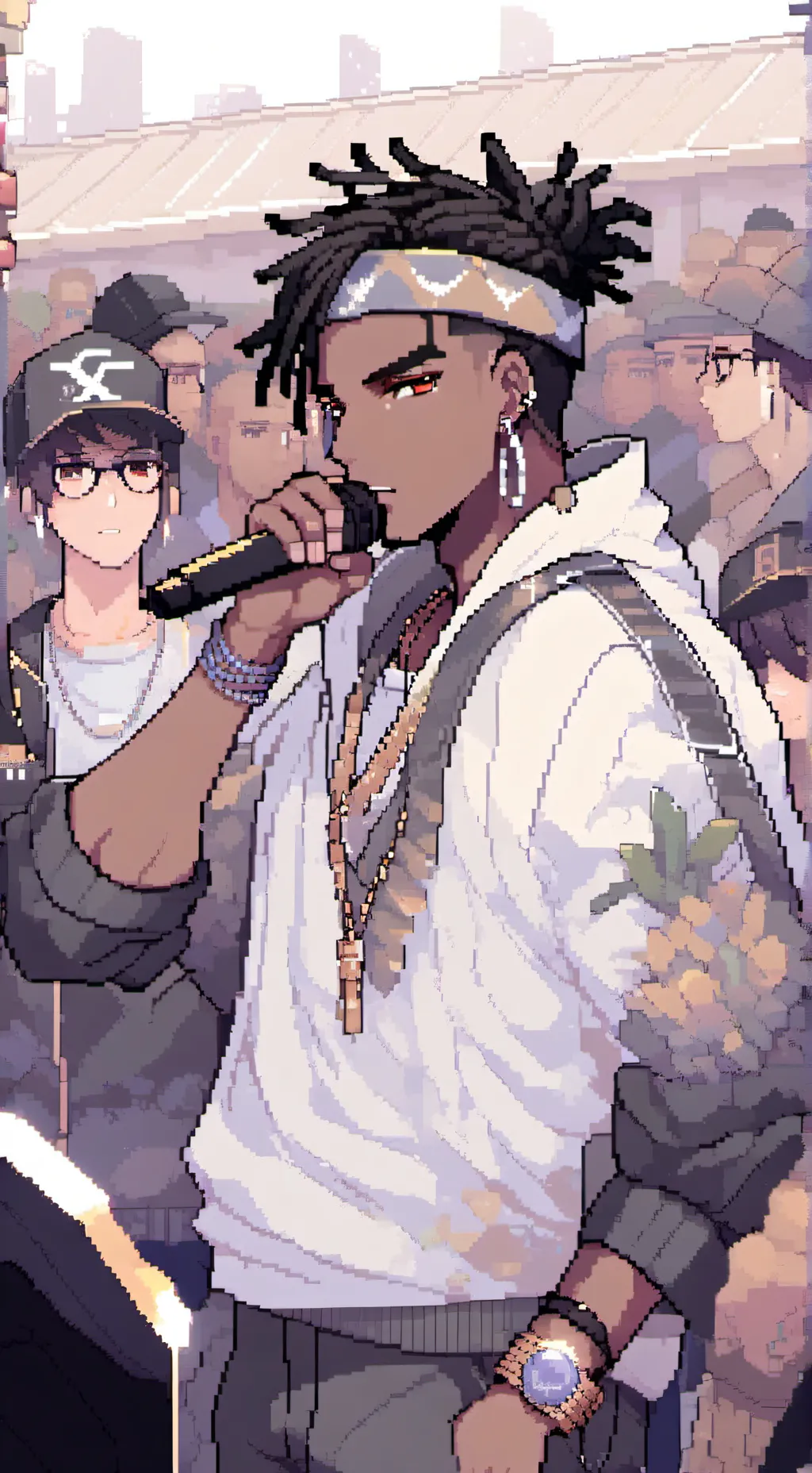 ai character: rap civilization background