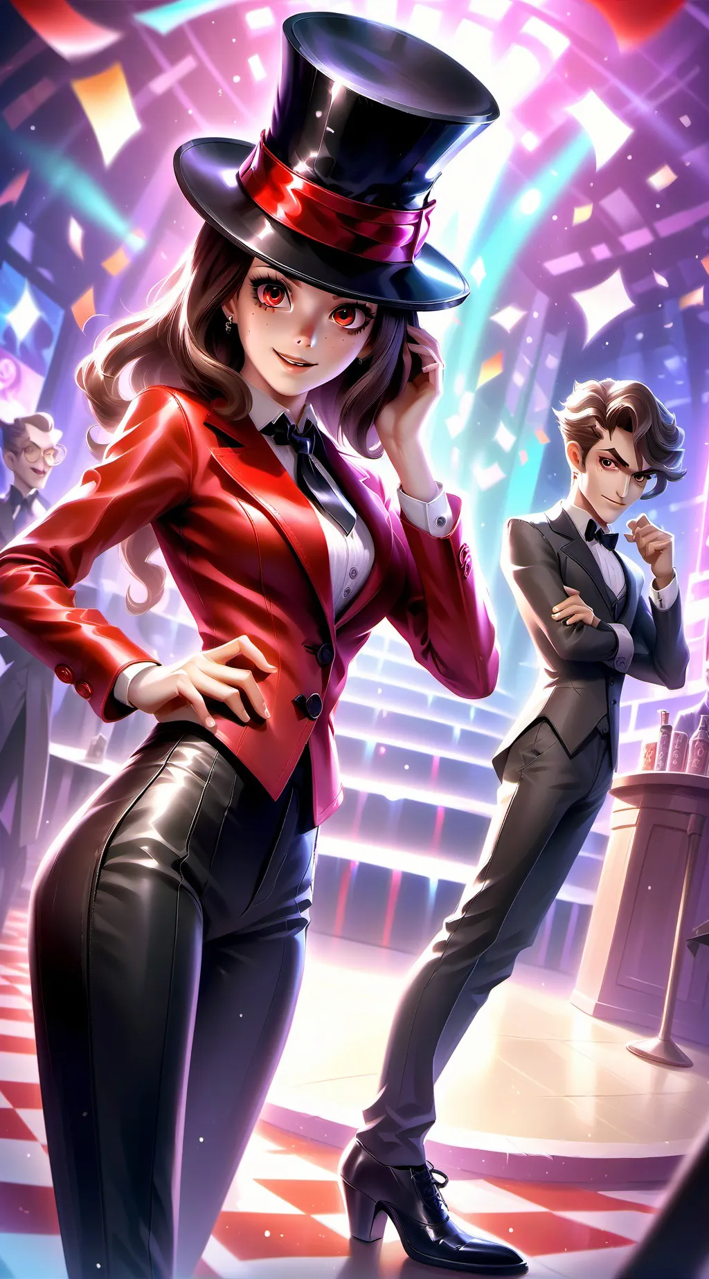 ai character: CHM and IB show!!! background