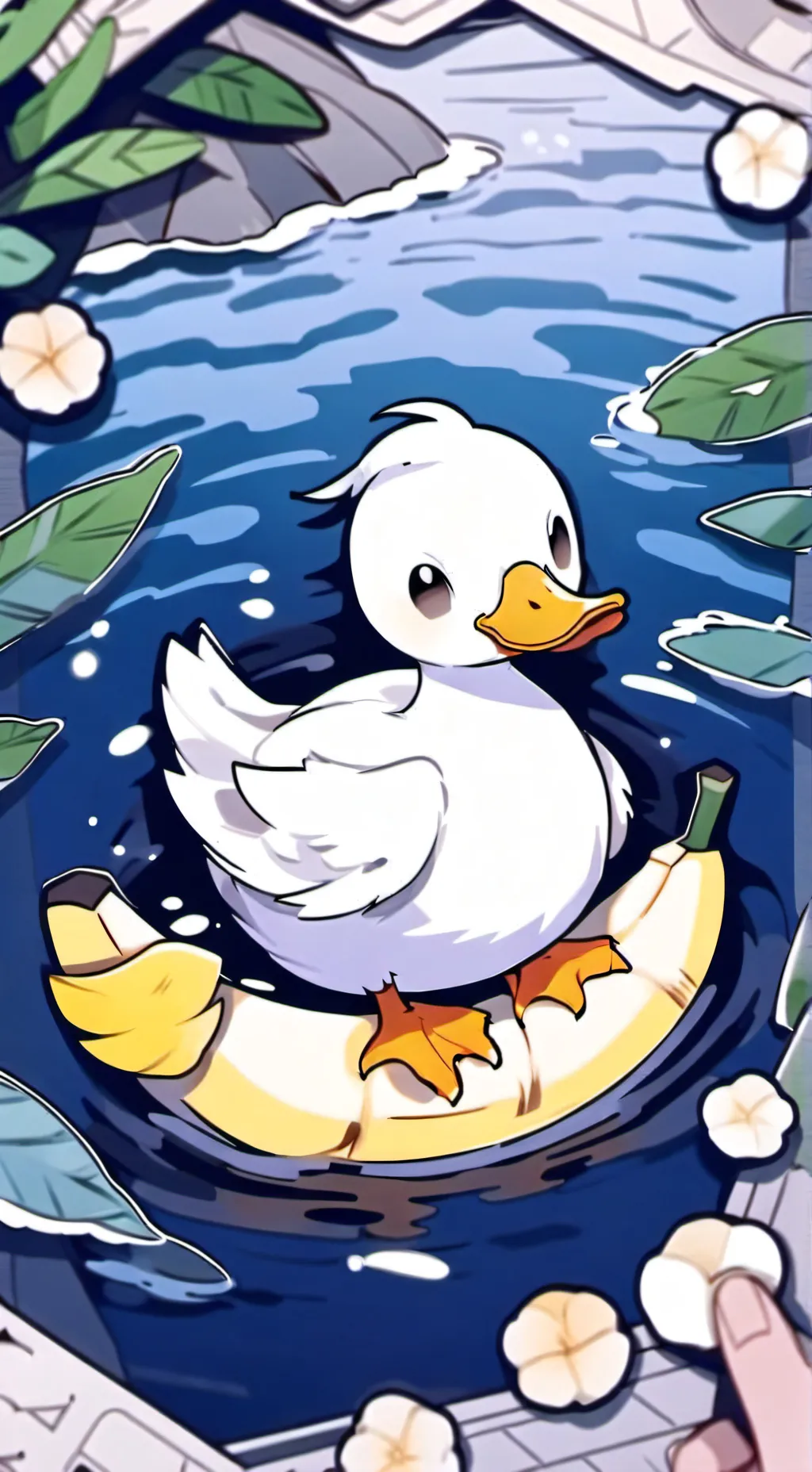 ai character: Duck background
