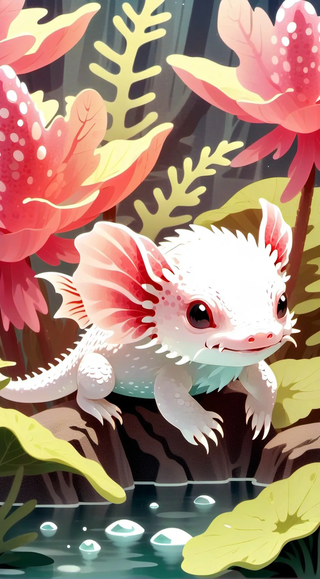 ai character: fluffy ￼ background