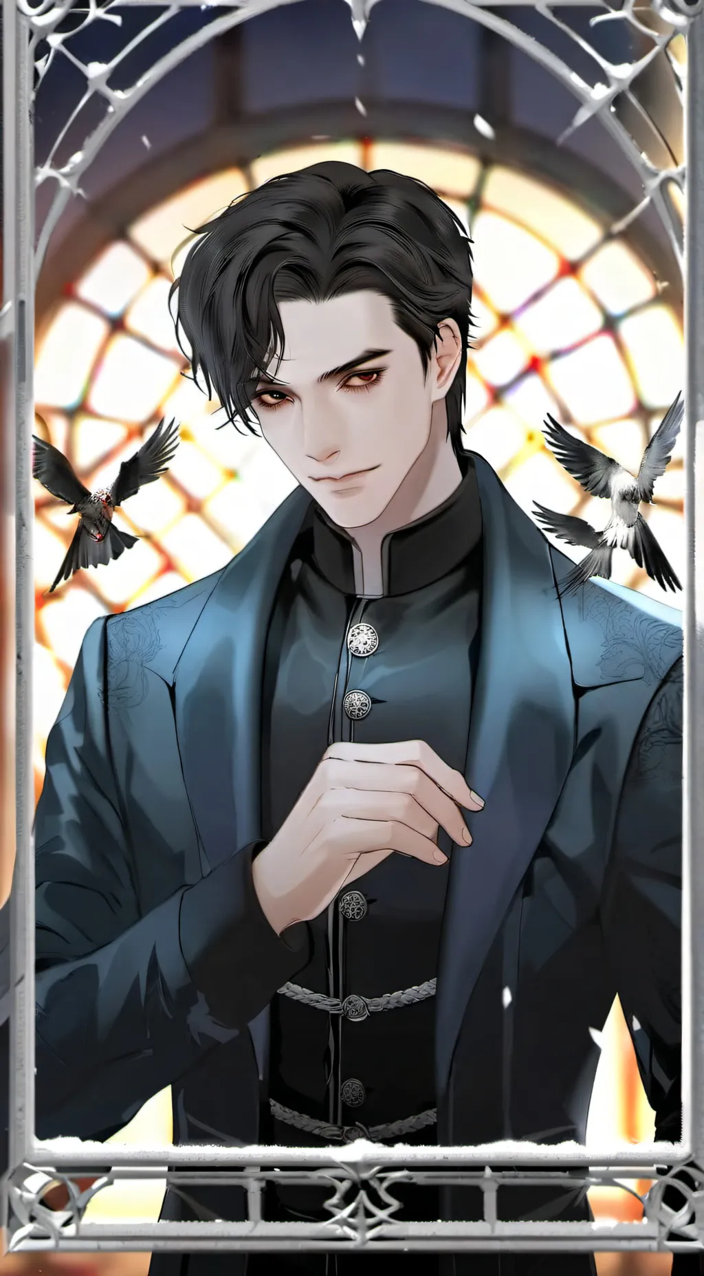 ai character: Black Hat background