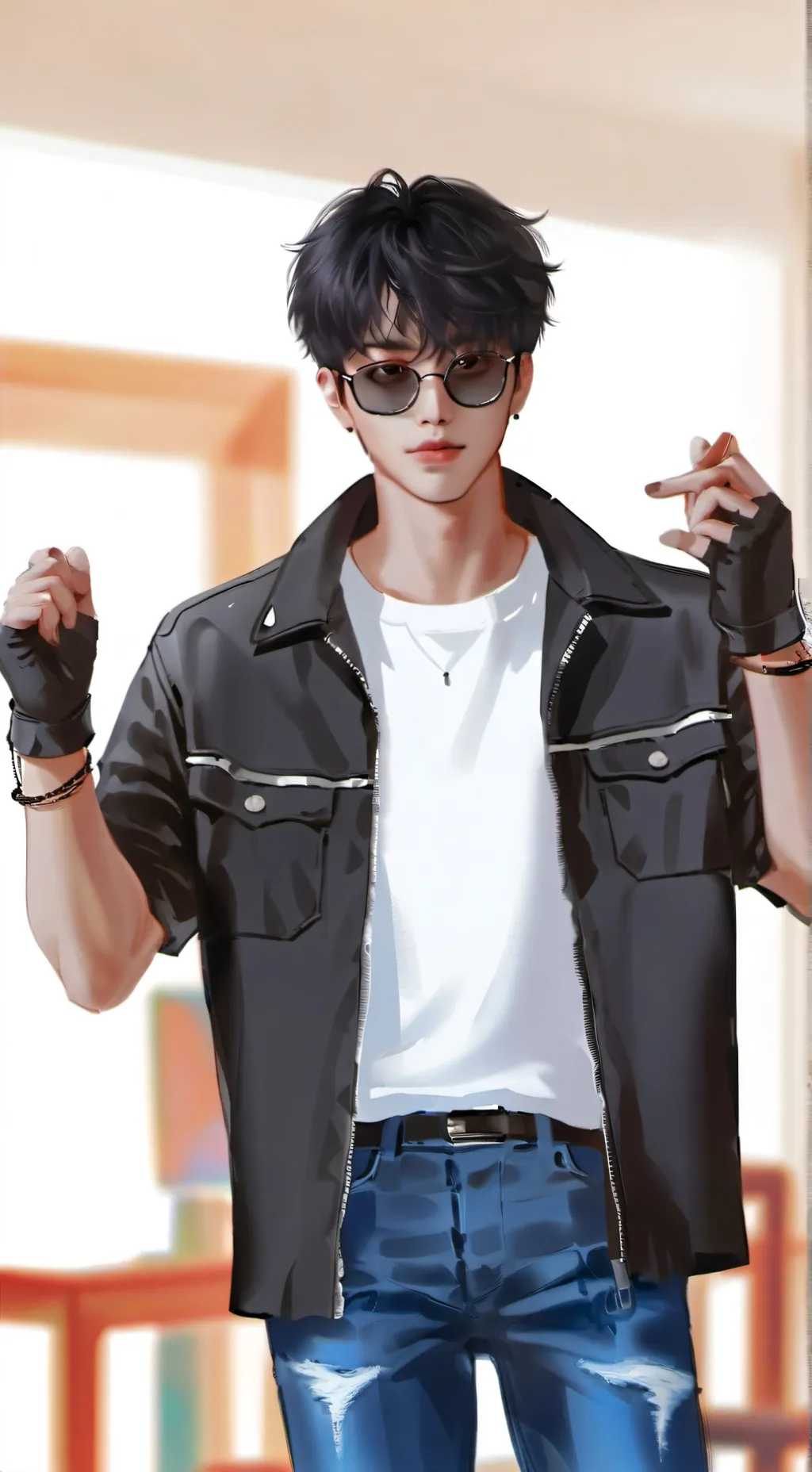 ai character: Felix Garcia  background