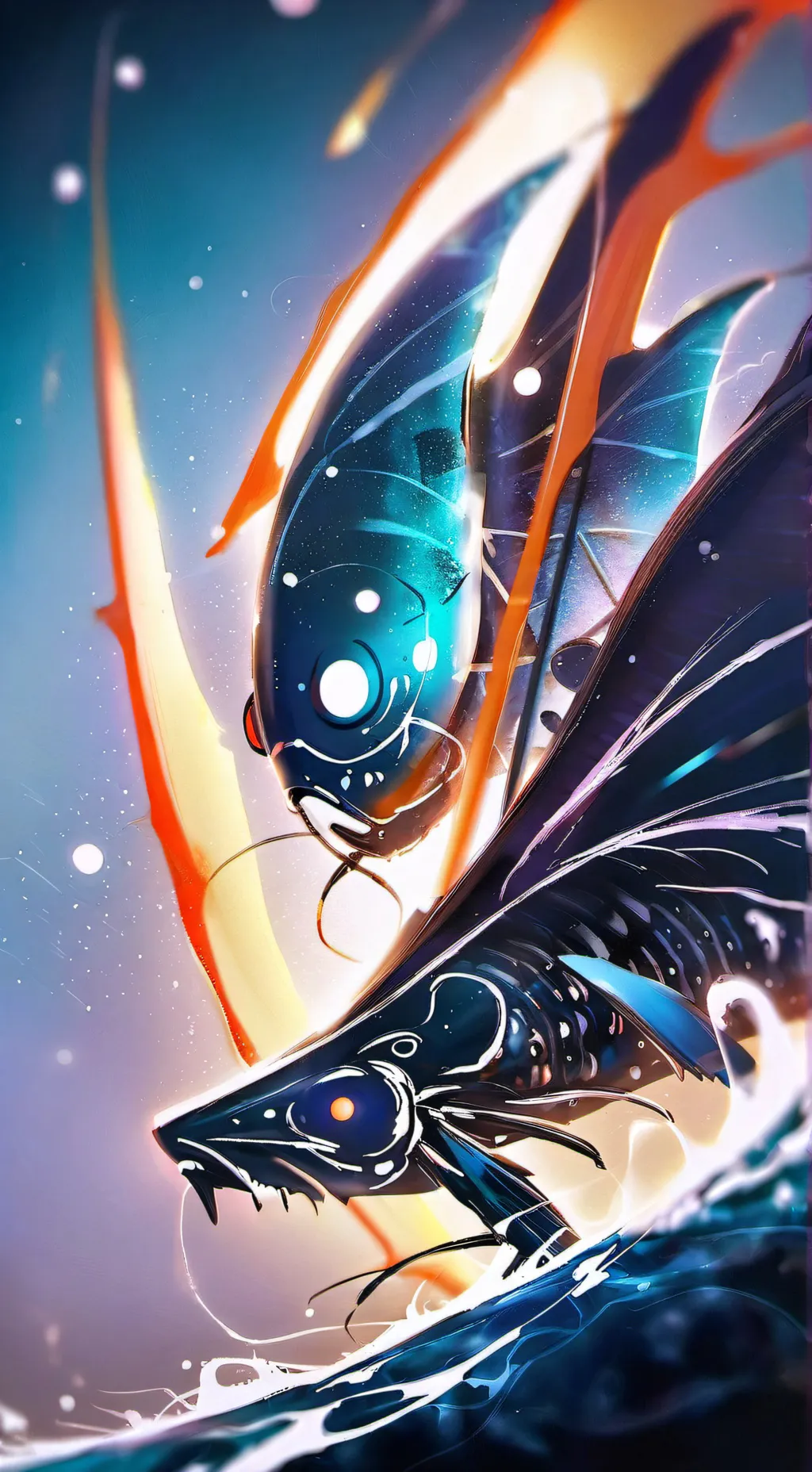 ai character: Spinner fish  background