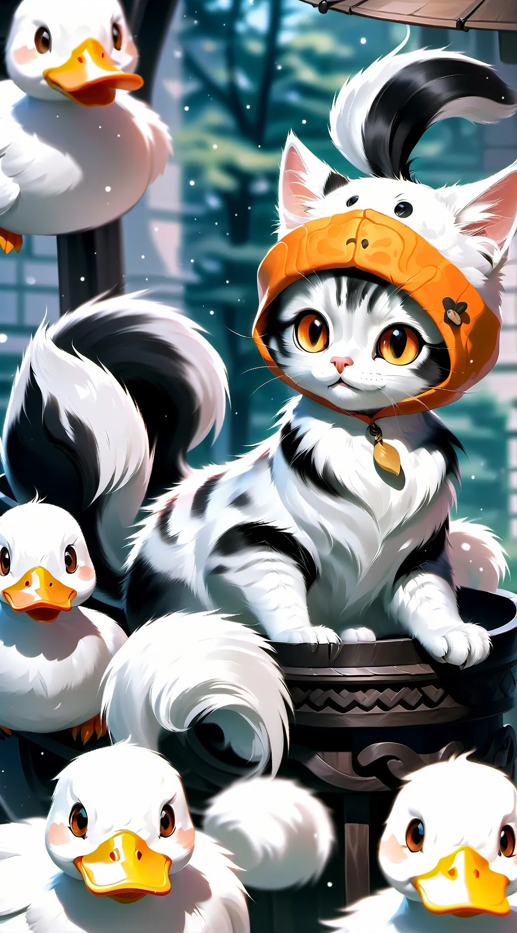 ai character: Qt kitties background