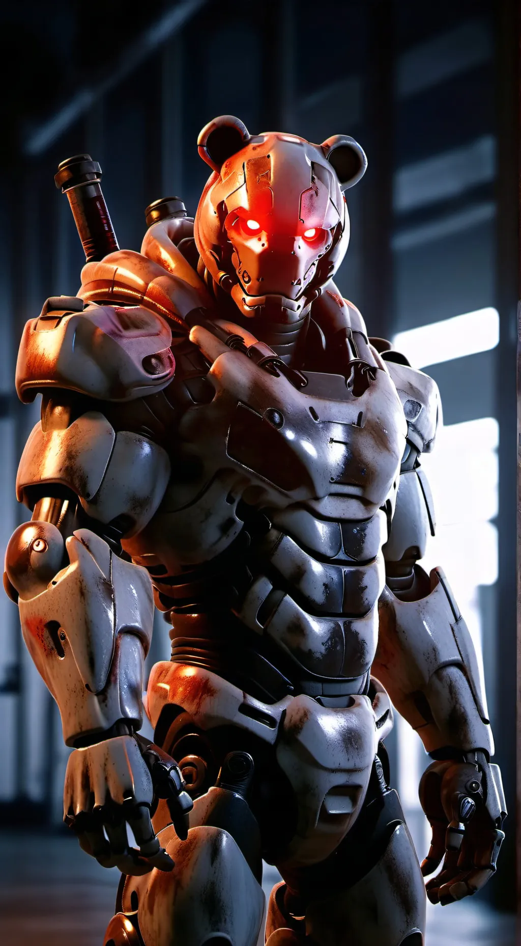 ai character: animatronic  background