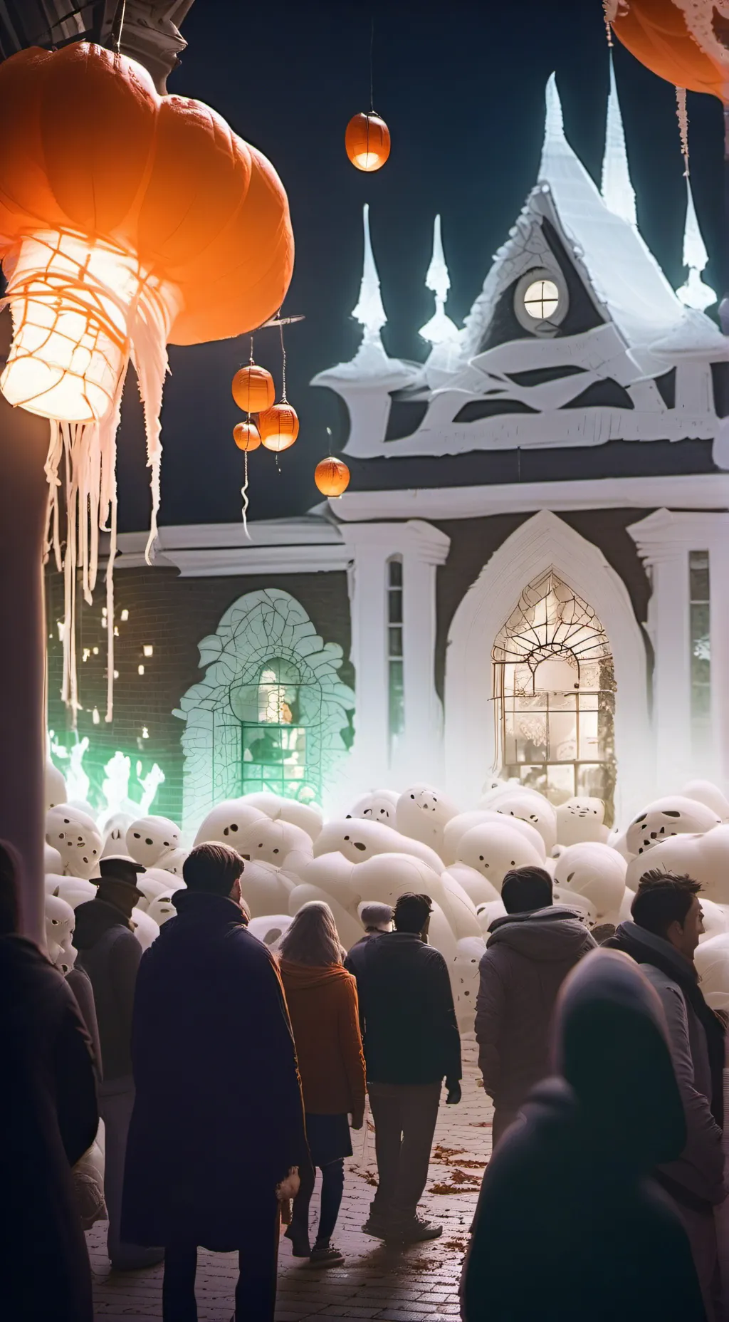 ai character: boysHalloweenpart background