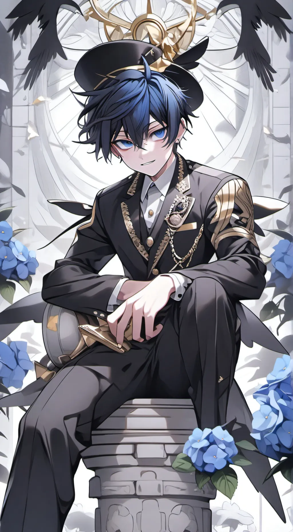 ai character: roberto/blue background