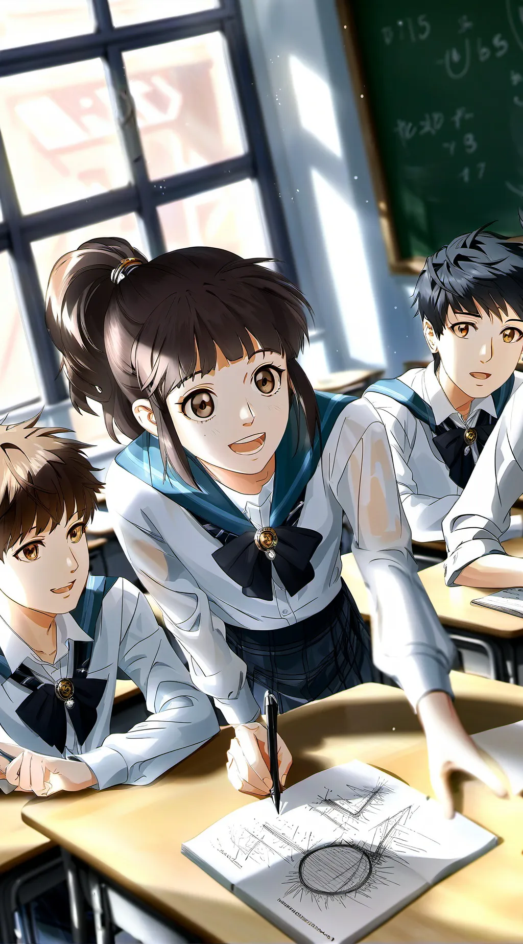 ai character: prom *you x Tina* background