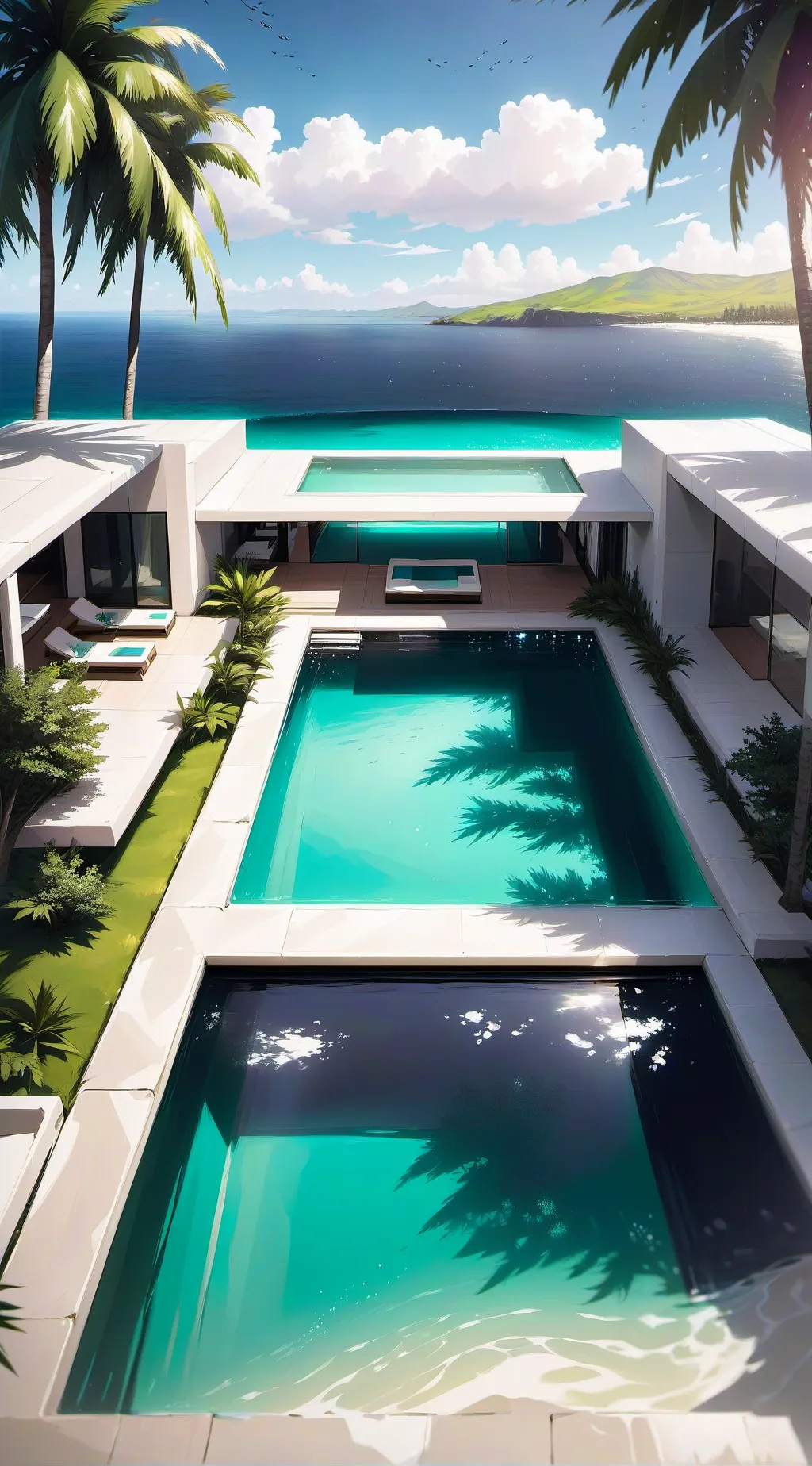 ai character: pool party 2 background