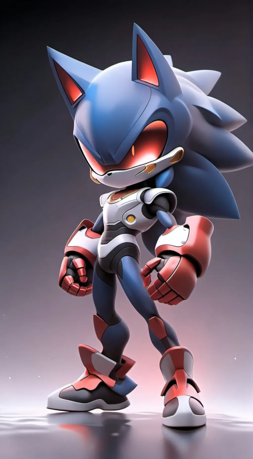 ai character: Metal sonic  background