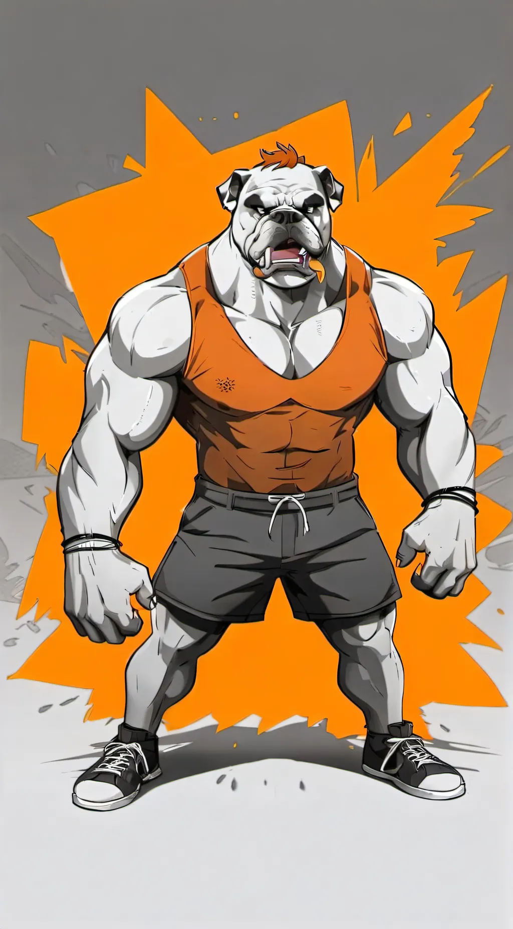 ai character: Malcom The Bulldog background