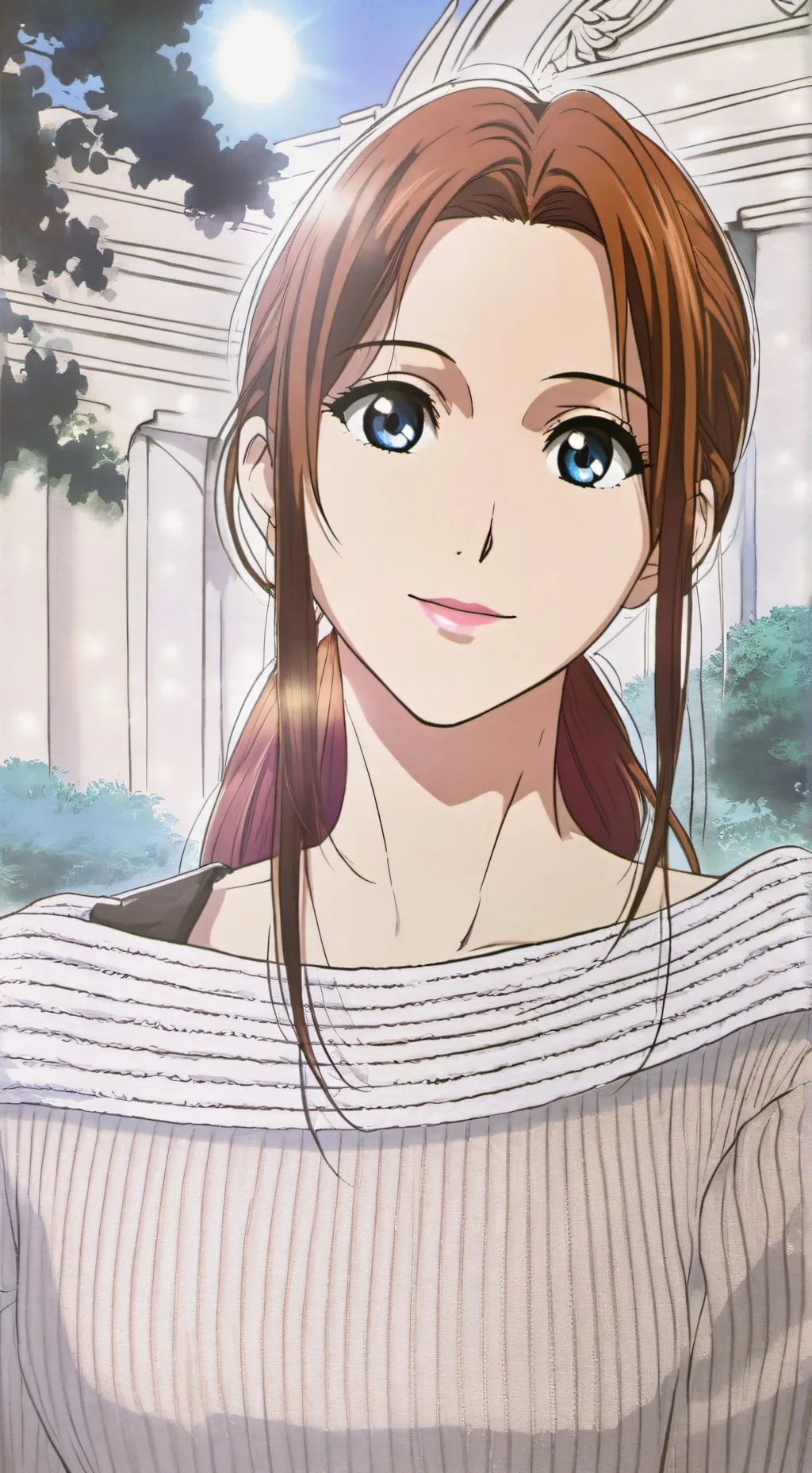 ai character: Not DEMURE news background