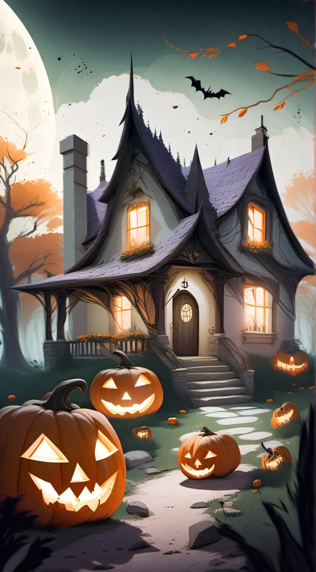ai character: Halloween(special) background
