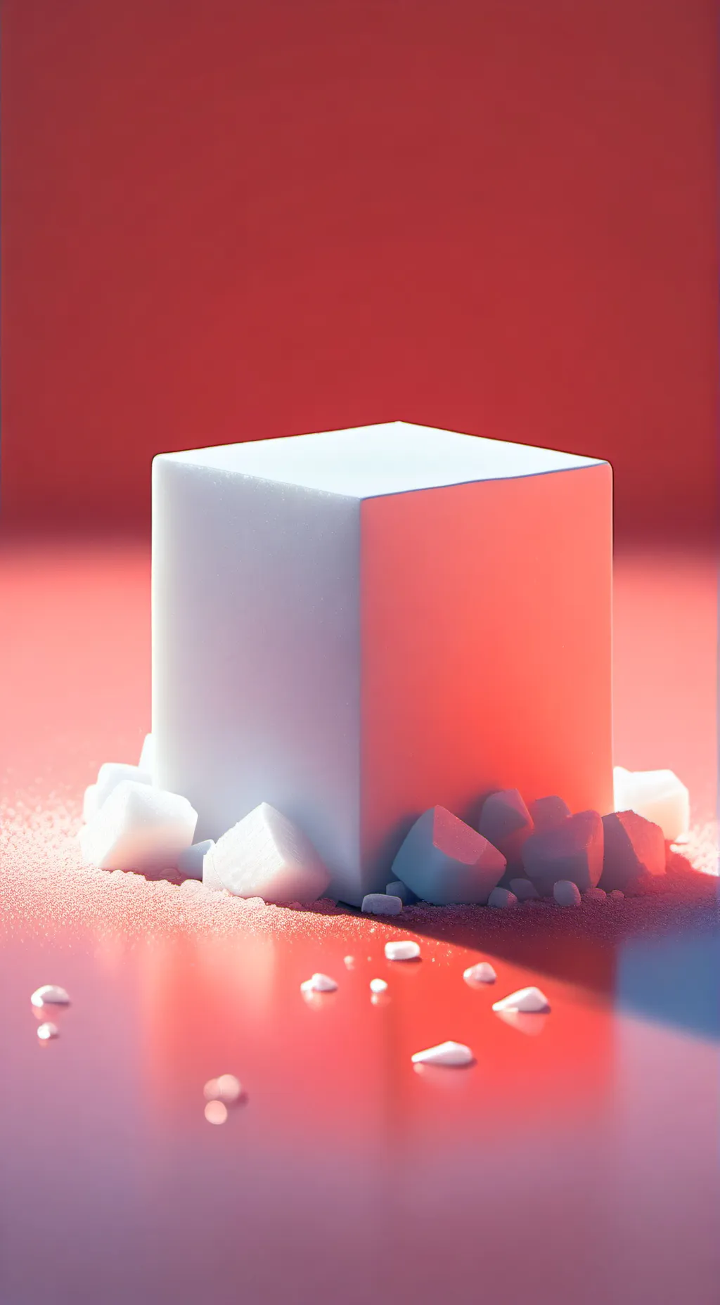 ai character: Suger cube cookie. background