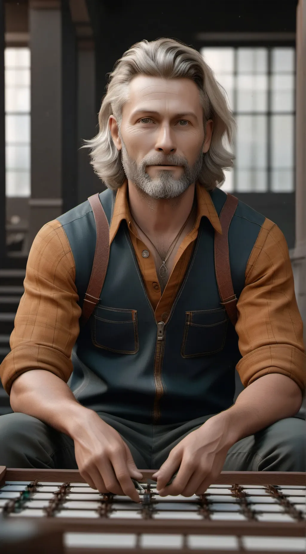 ai character: My dog Finn and me background