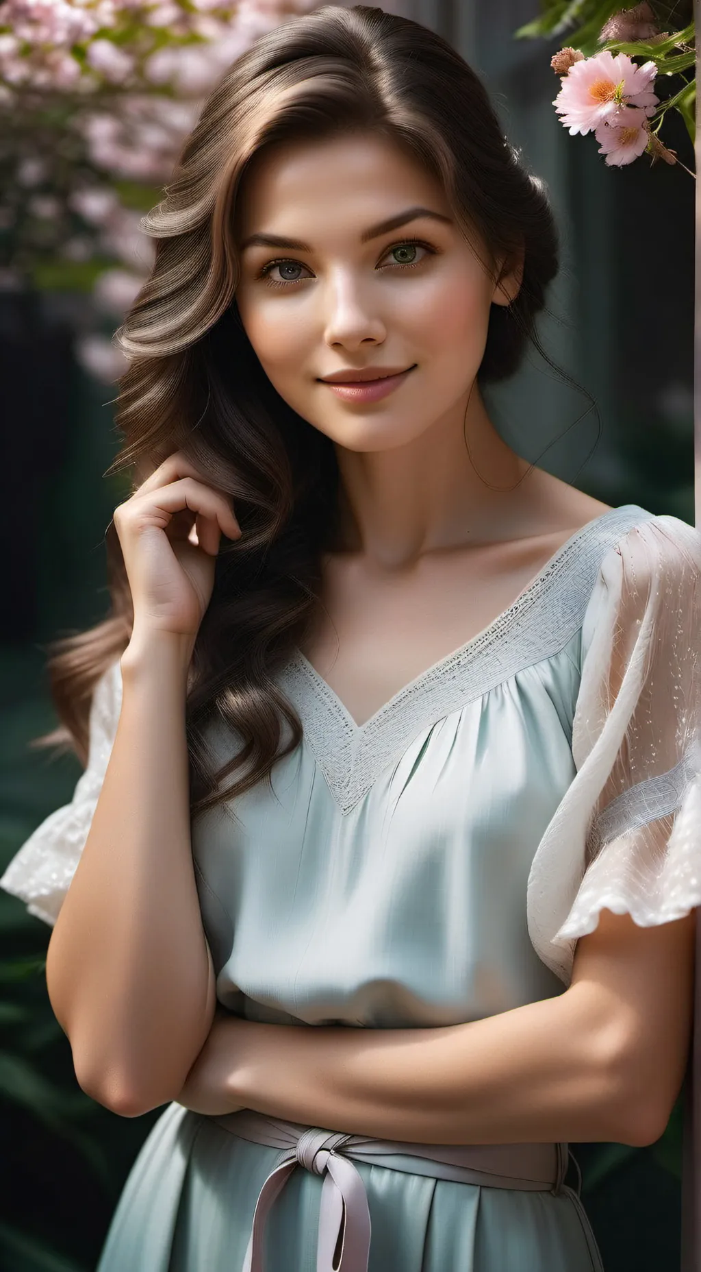 ai character: Léna  background