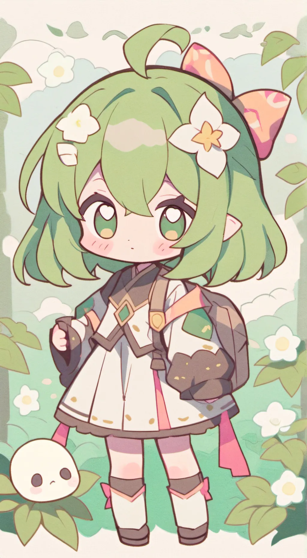 ai character: Happy toonaween background