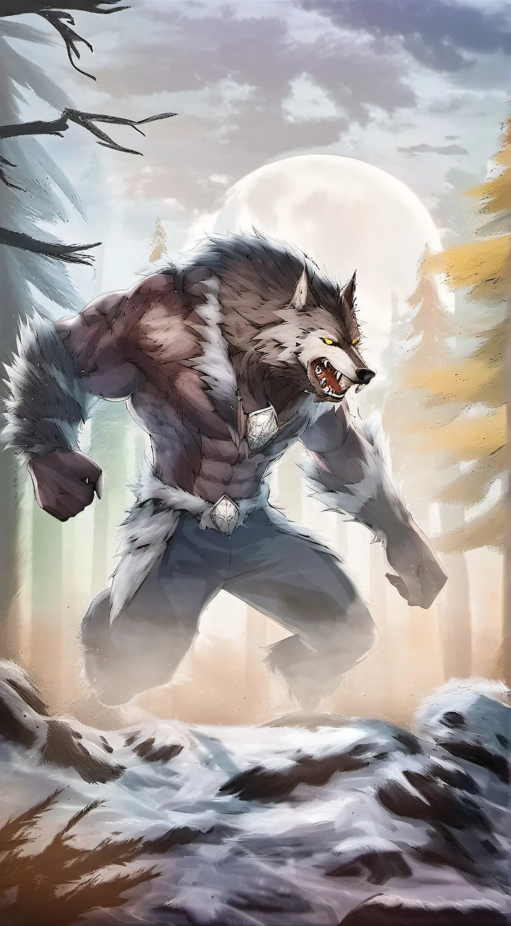 ai character: werewolf friends background