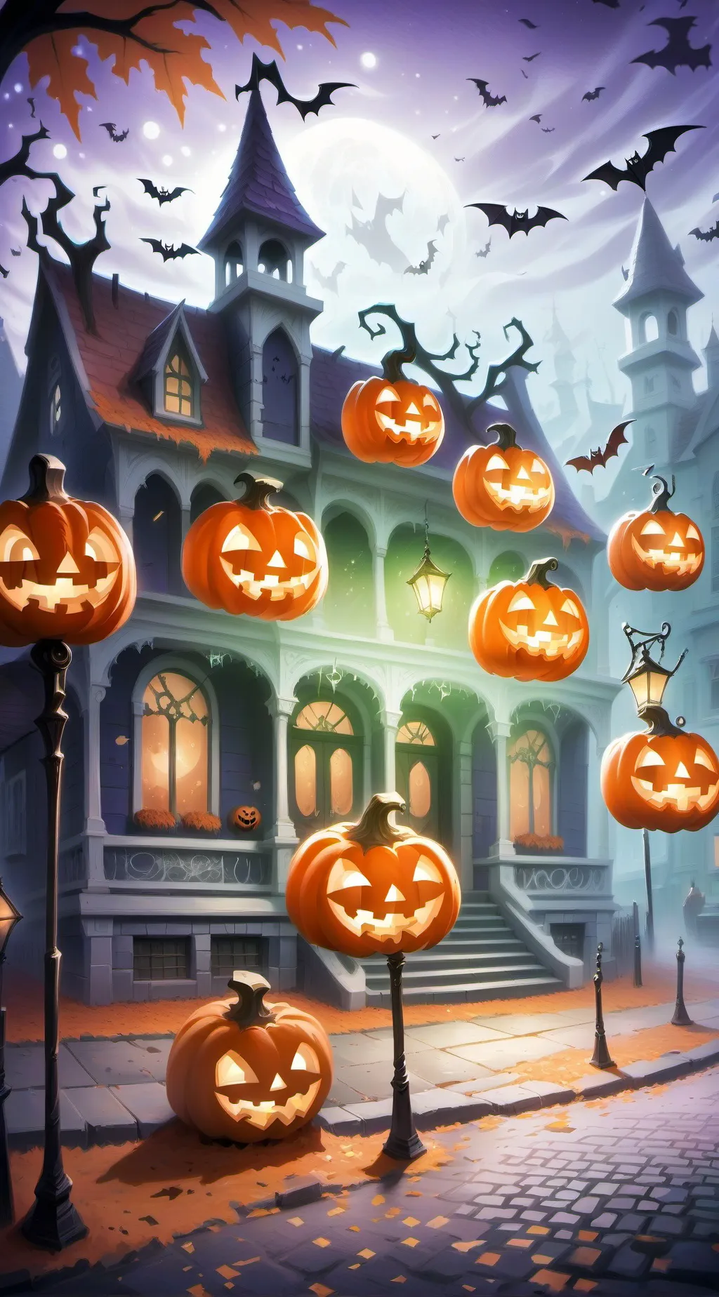 ai character: Forsaken halloween background