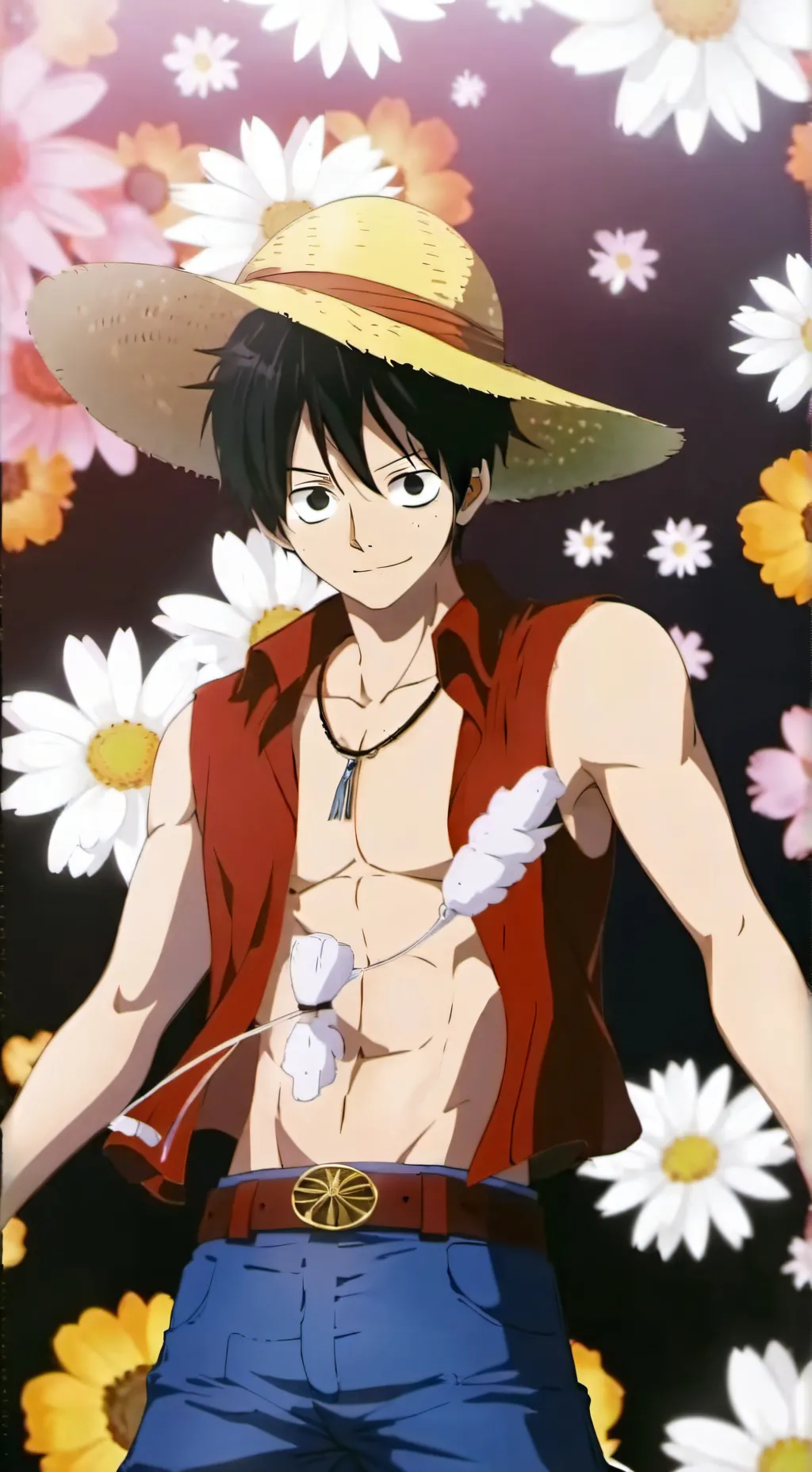 ai character: Луффи  background