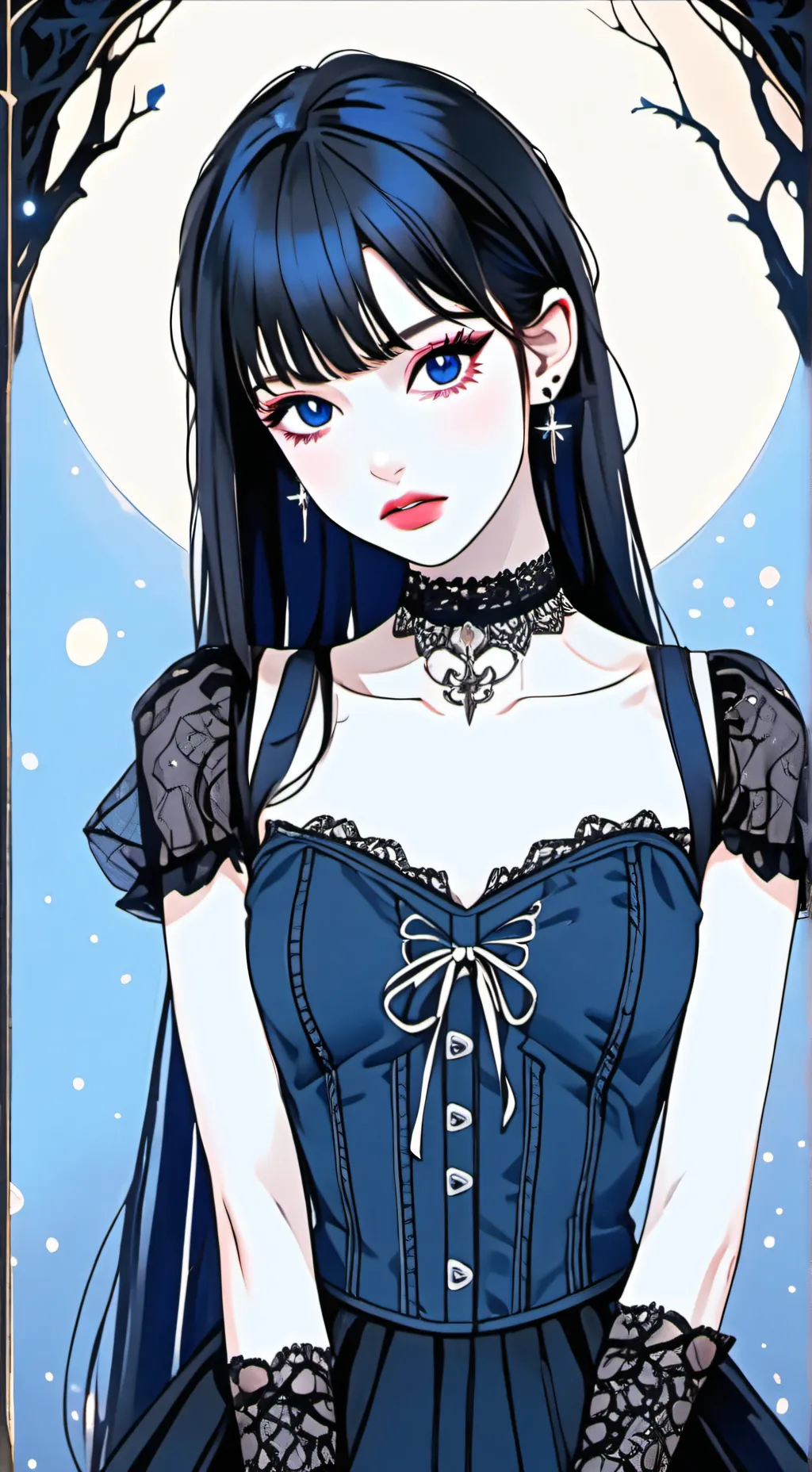 ai character: Аня  background