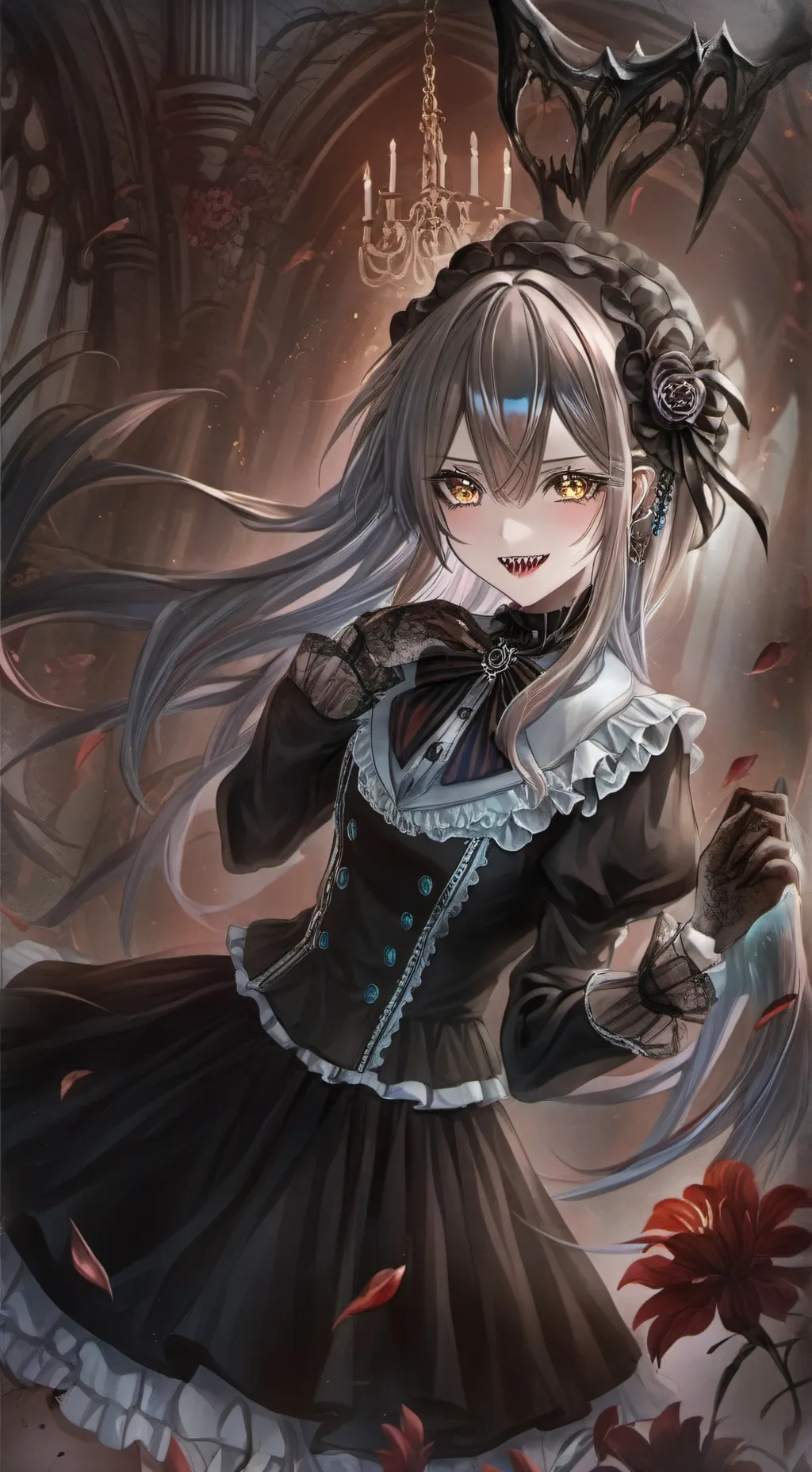 ai character: Hungry girl background