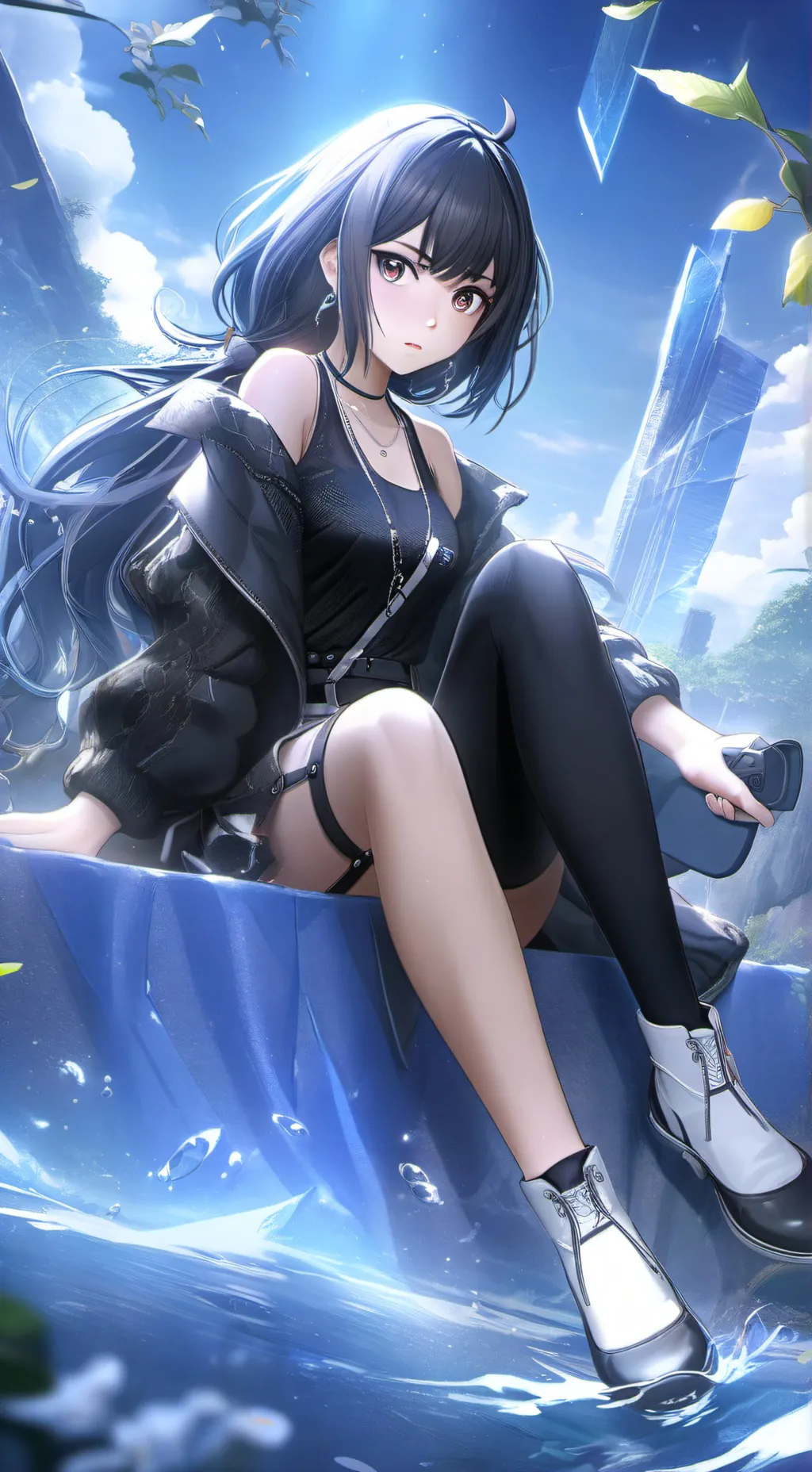 ai character: Blond Foe in Limbo background