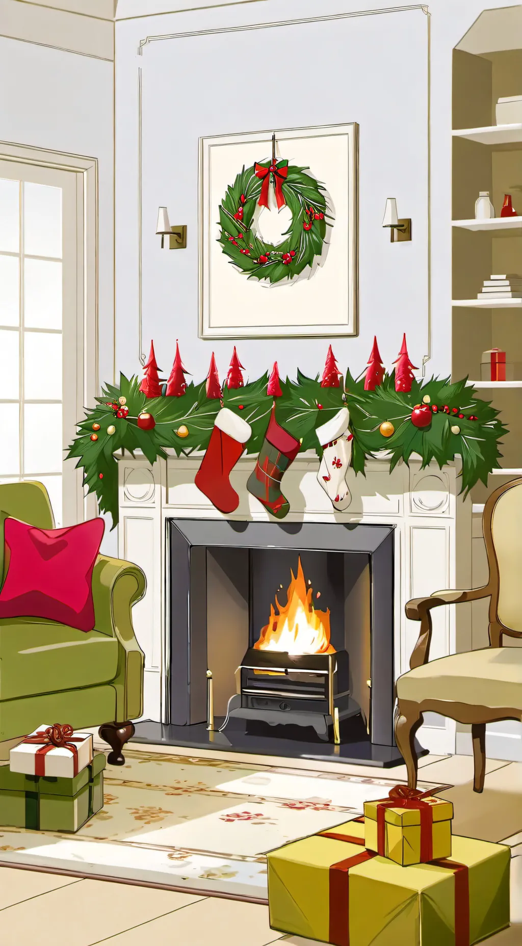 ai character: special(Xmas) background