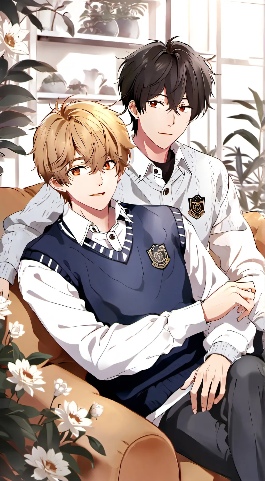 ai character: James and Xavier  background