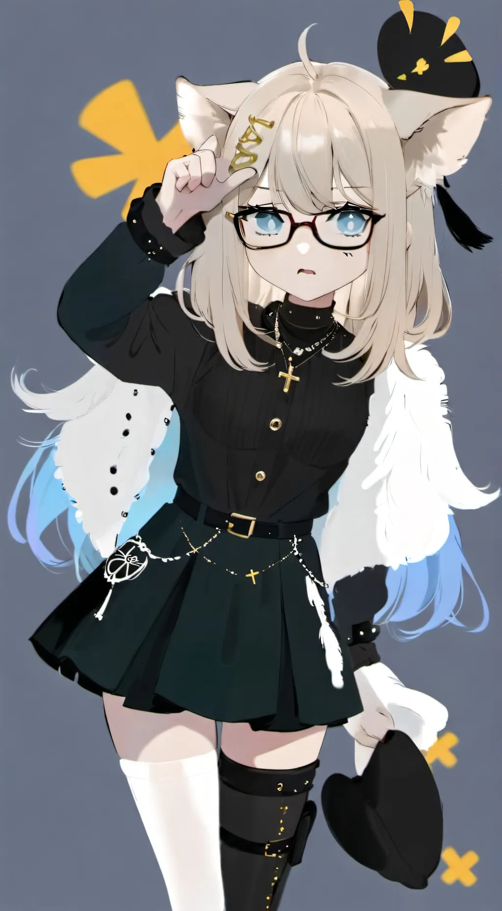 ai character: moon background