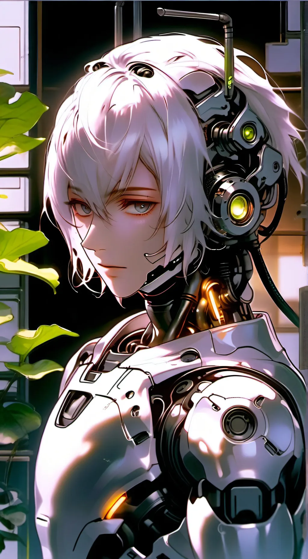 ai character: Verdant background