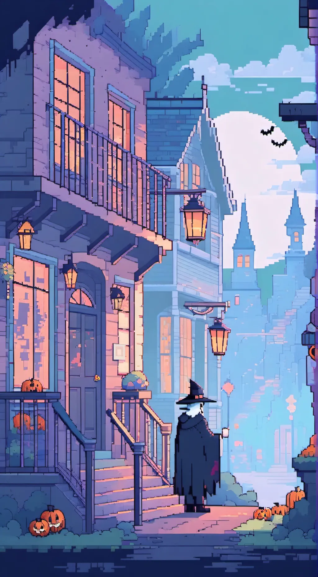 ai character: •TOH Halloween 🎃• background