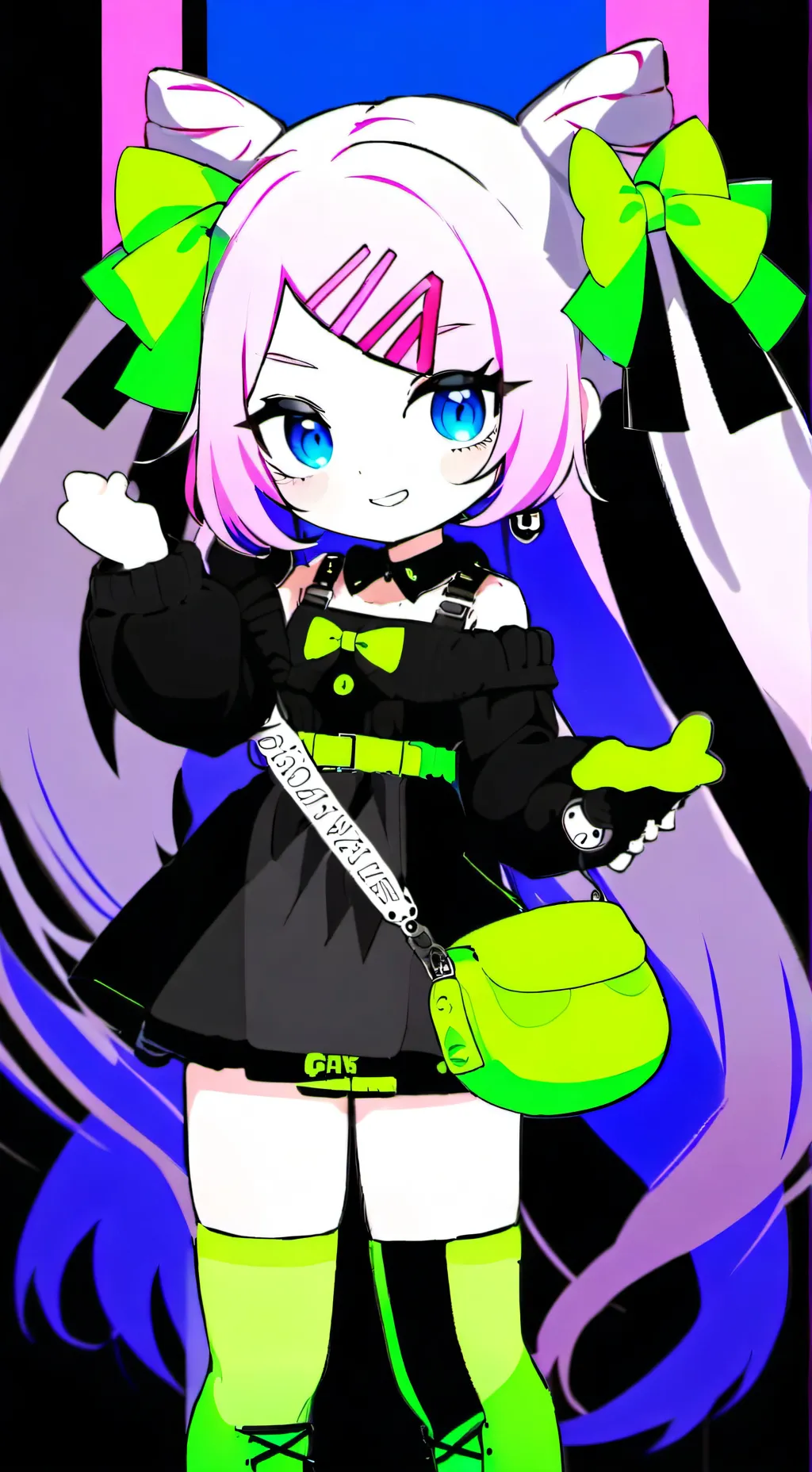 ai character: azuretime  background