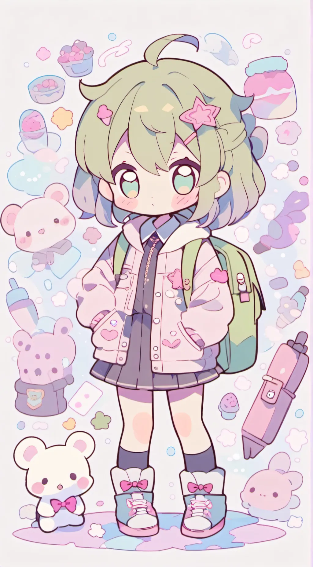 ai character: School  background