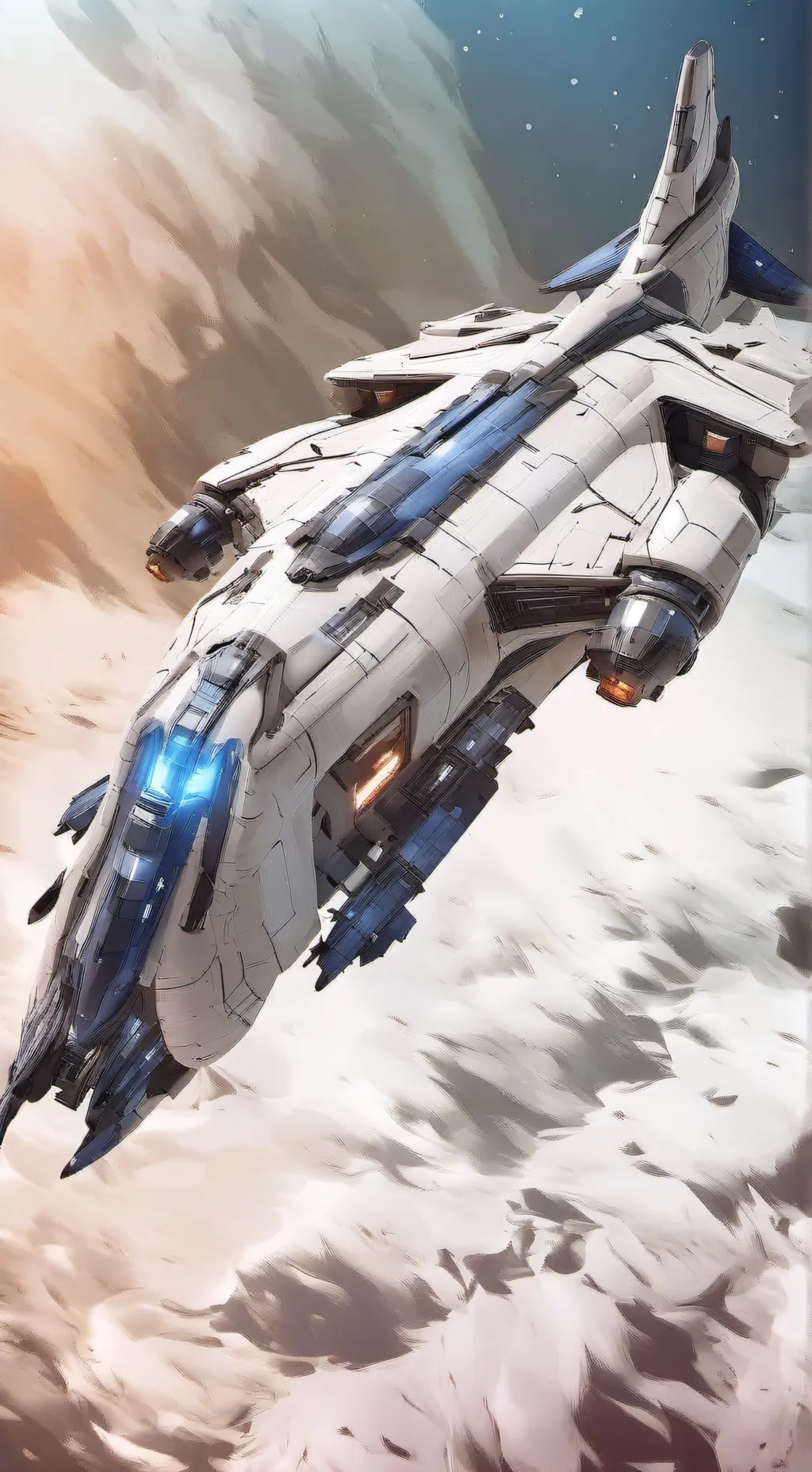 ai character: mobiles ship background