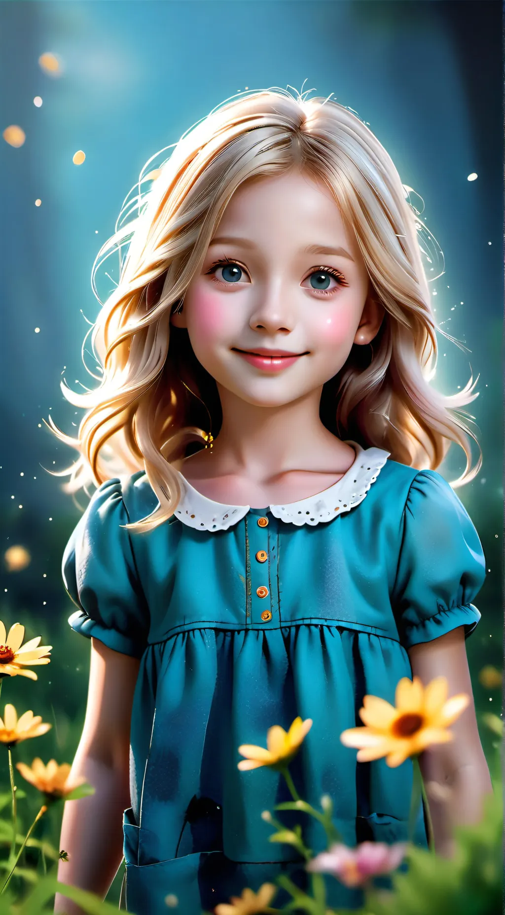 ai character: Hannah Sparkle background