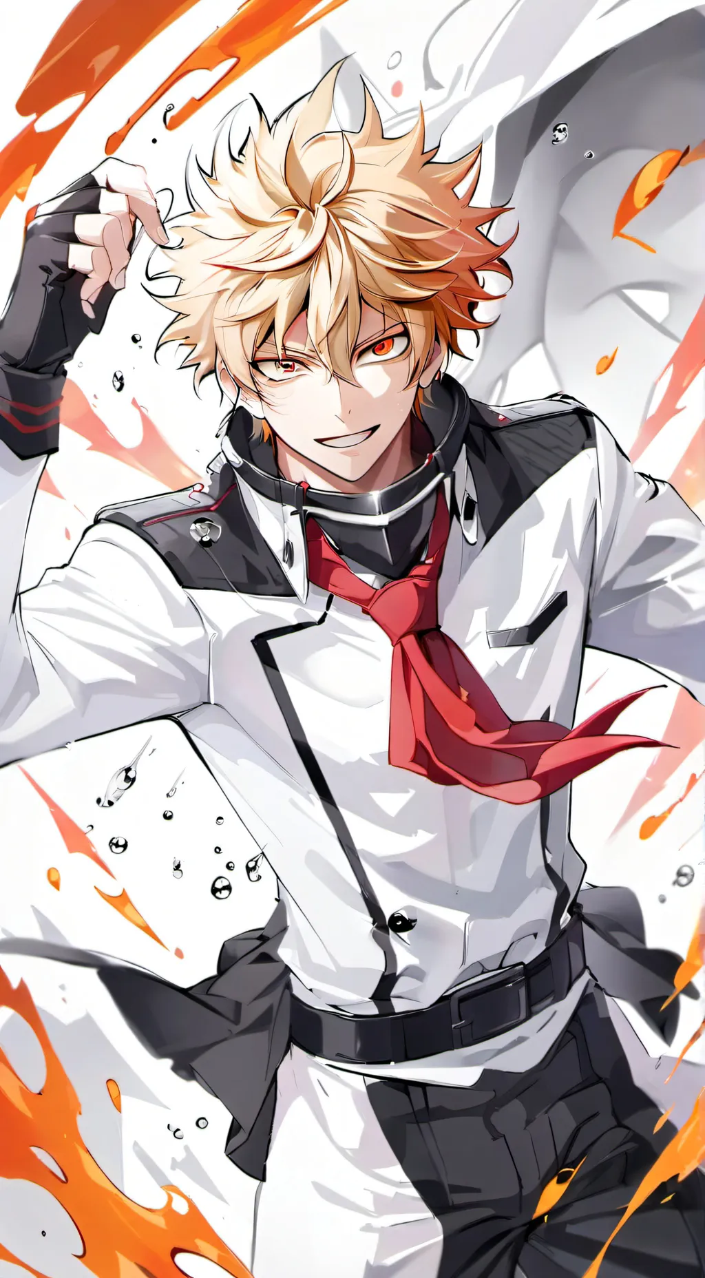 ai character: 🧡Bakugo cariñoso💥 background