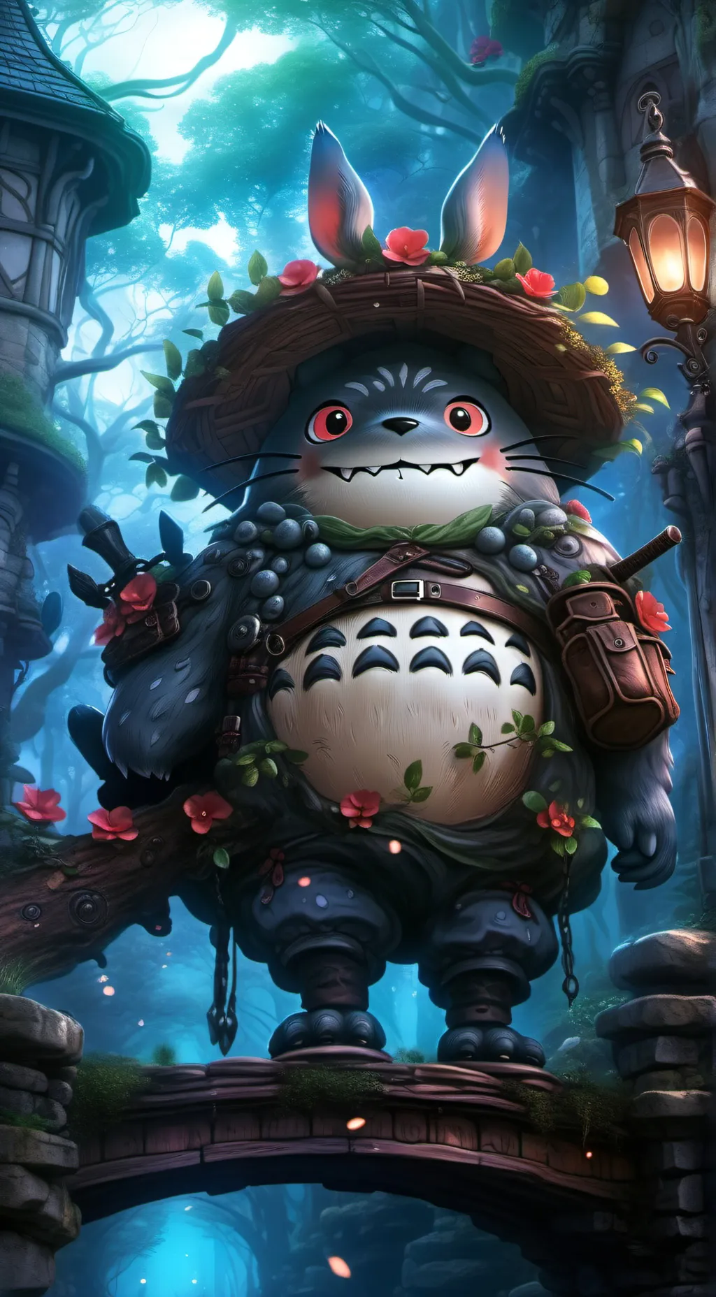 ai character: Totoro i guess id background