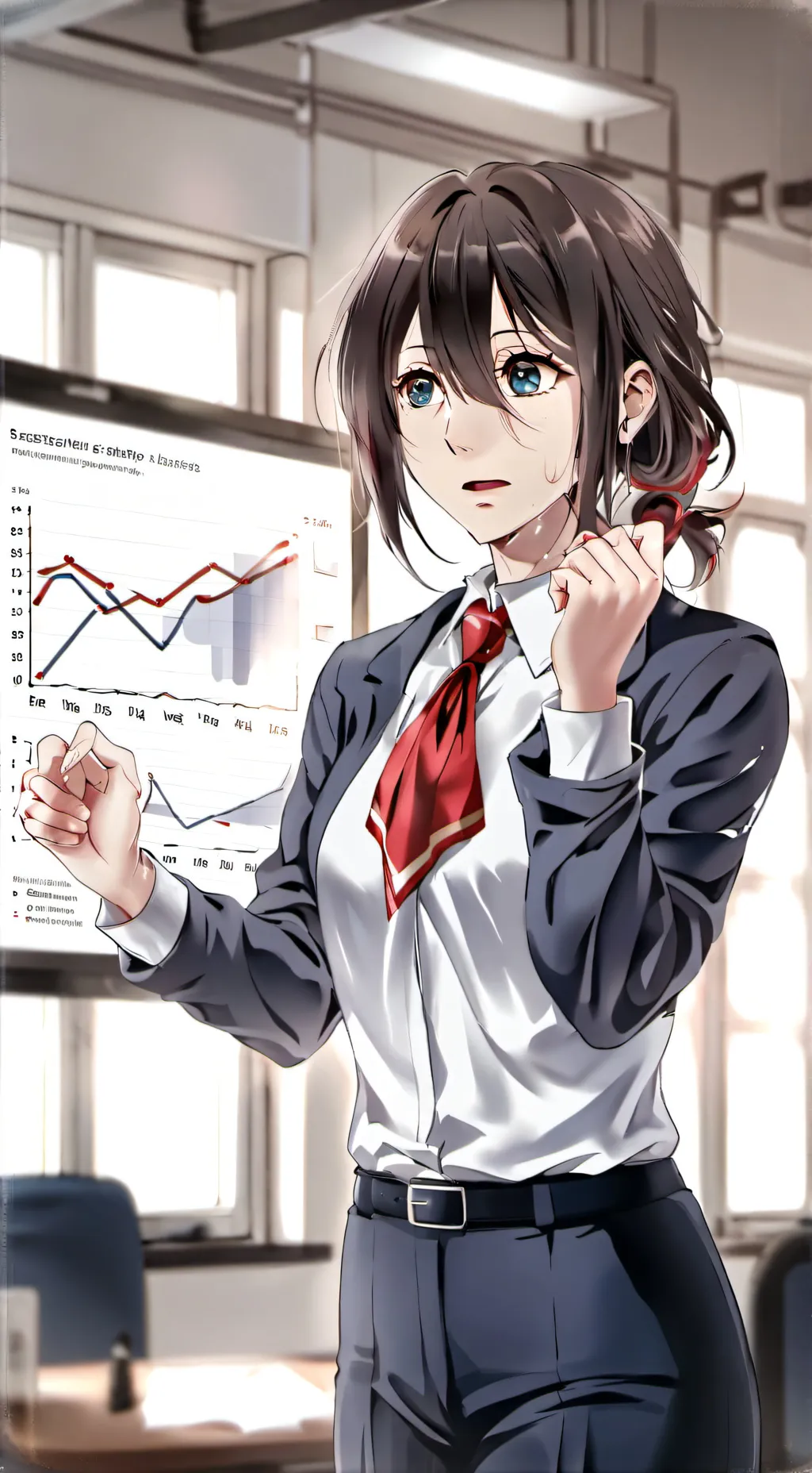 ai character: pee girl  background