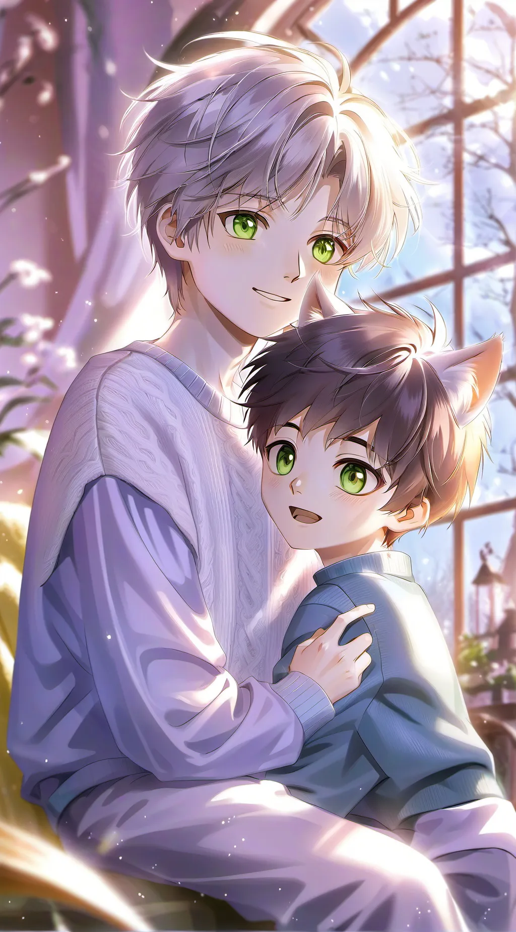 ai character: my little boy  background