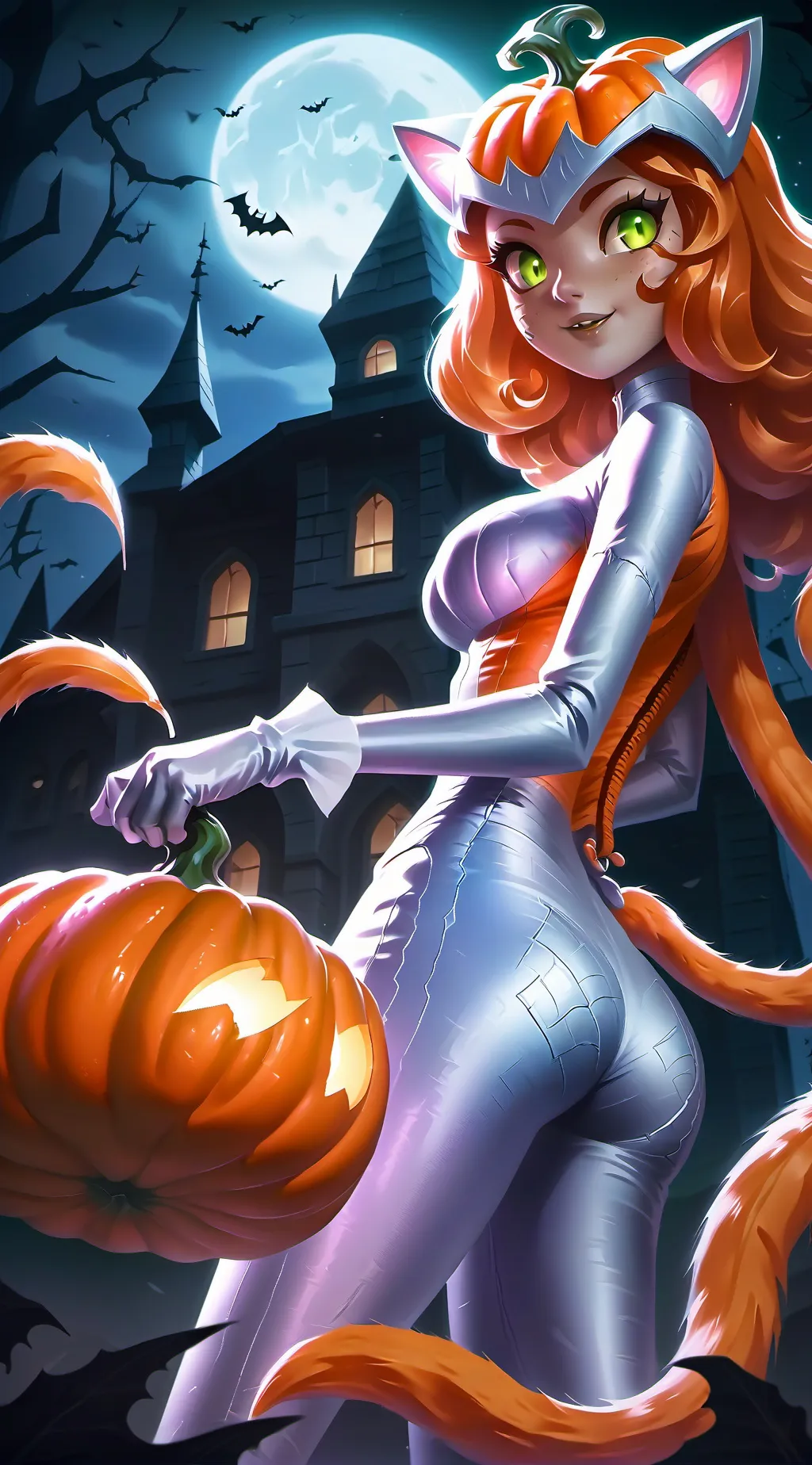 ai character: pumpko background