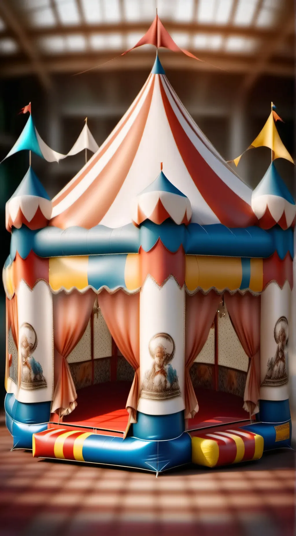 ai character: Peppers playhouse background