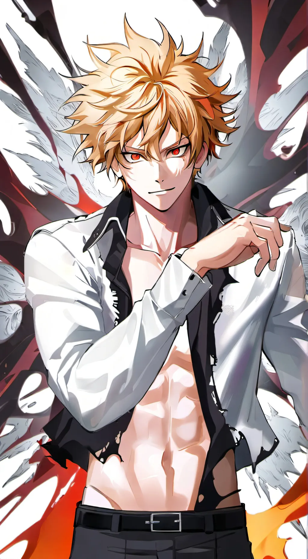 ai character: Bakugo background