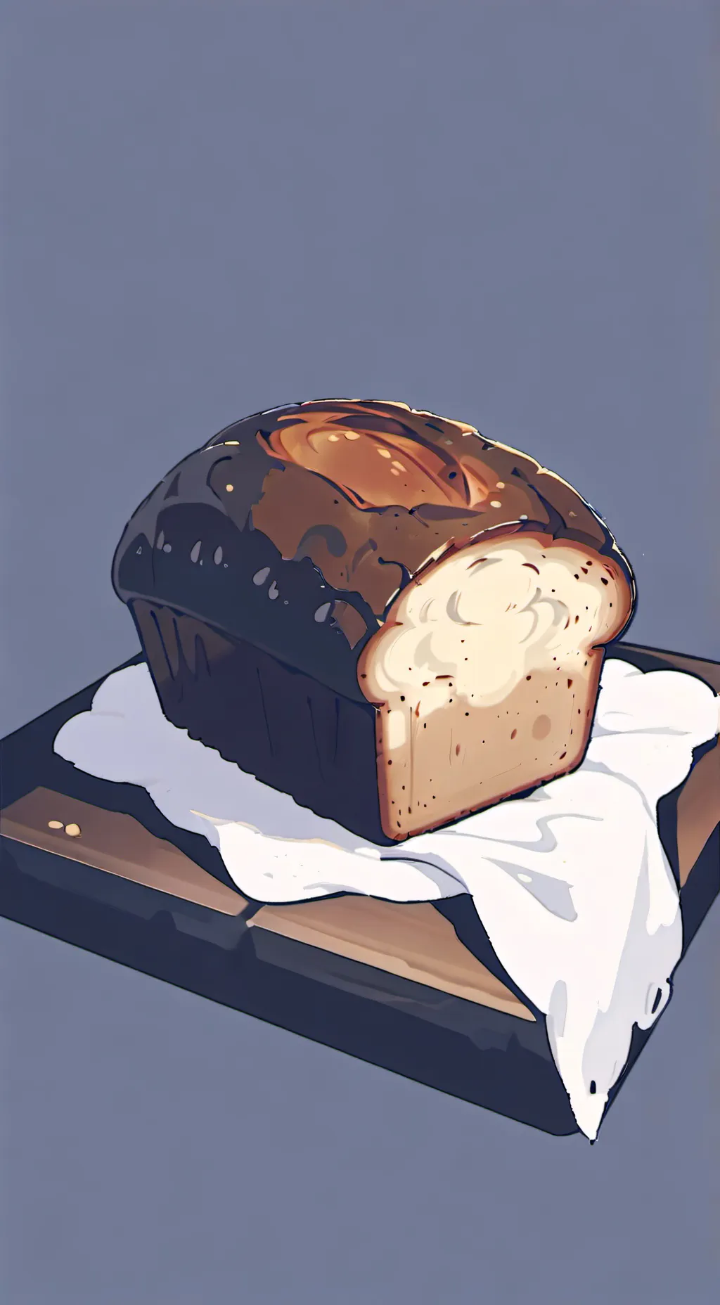 ai character: bread background