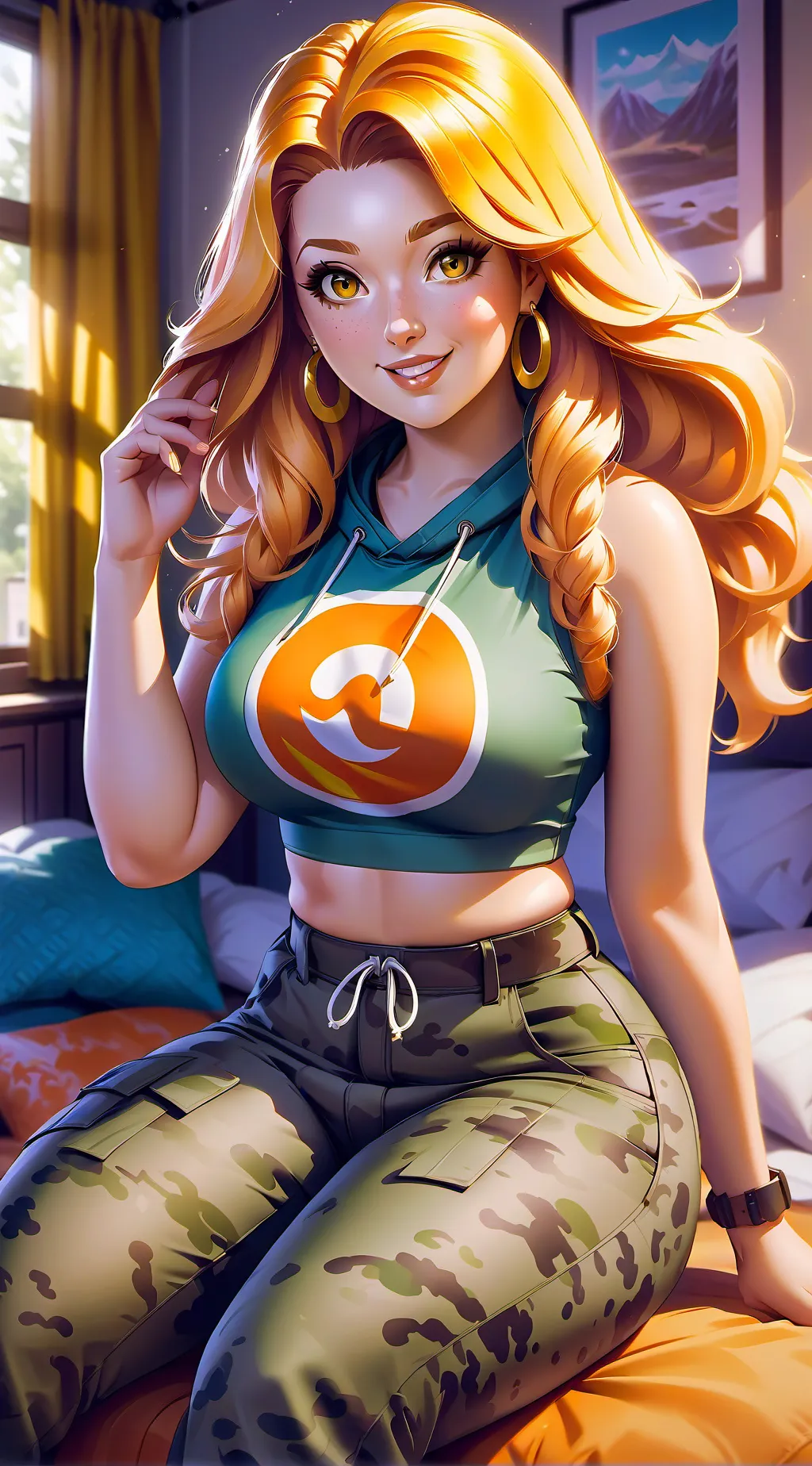 ai character: Branda background