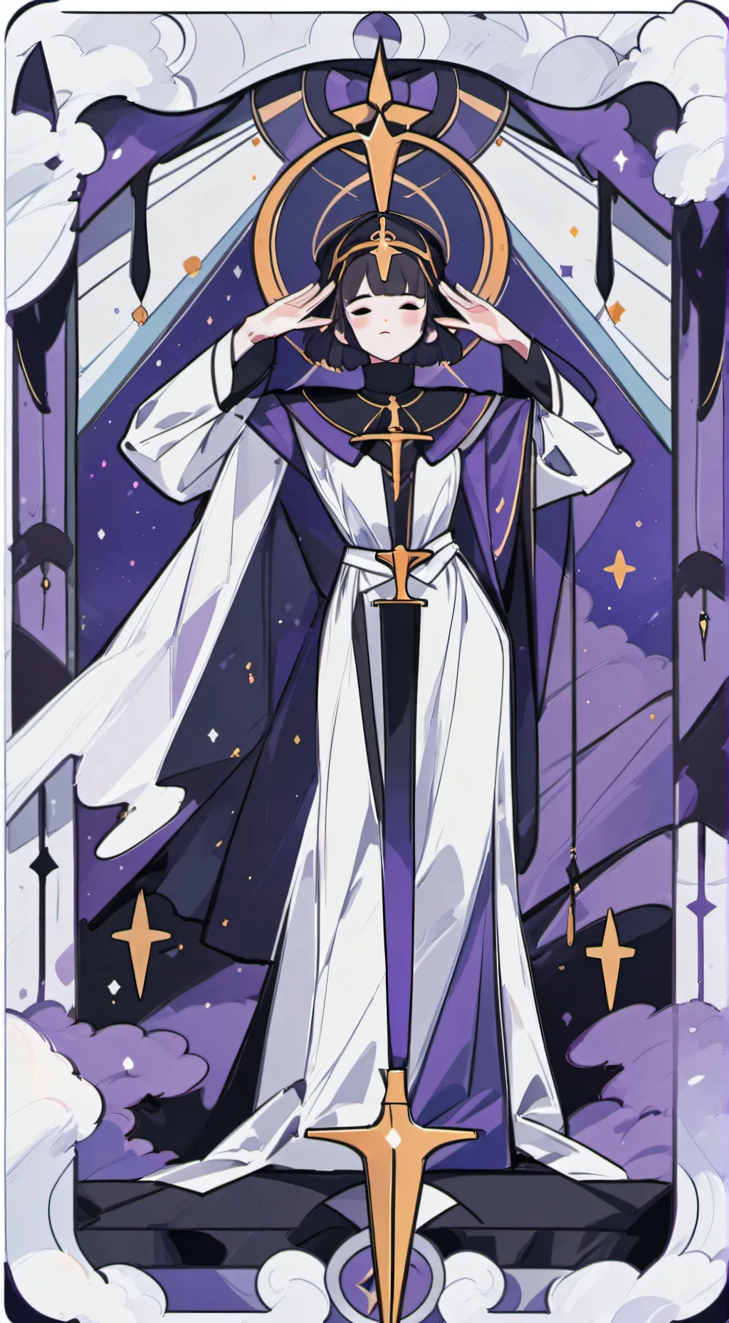 ai character: the hero of the wo background