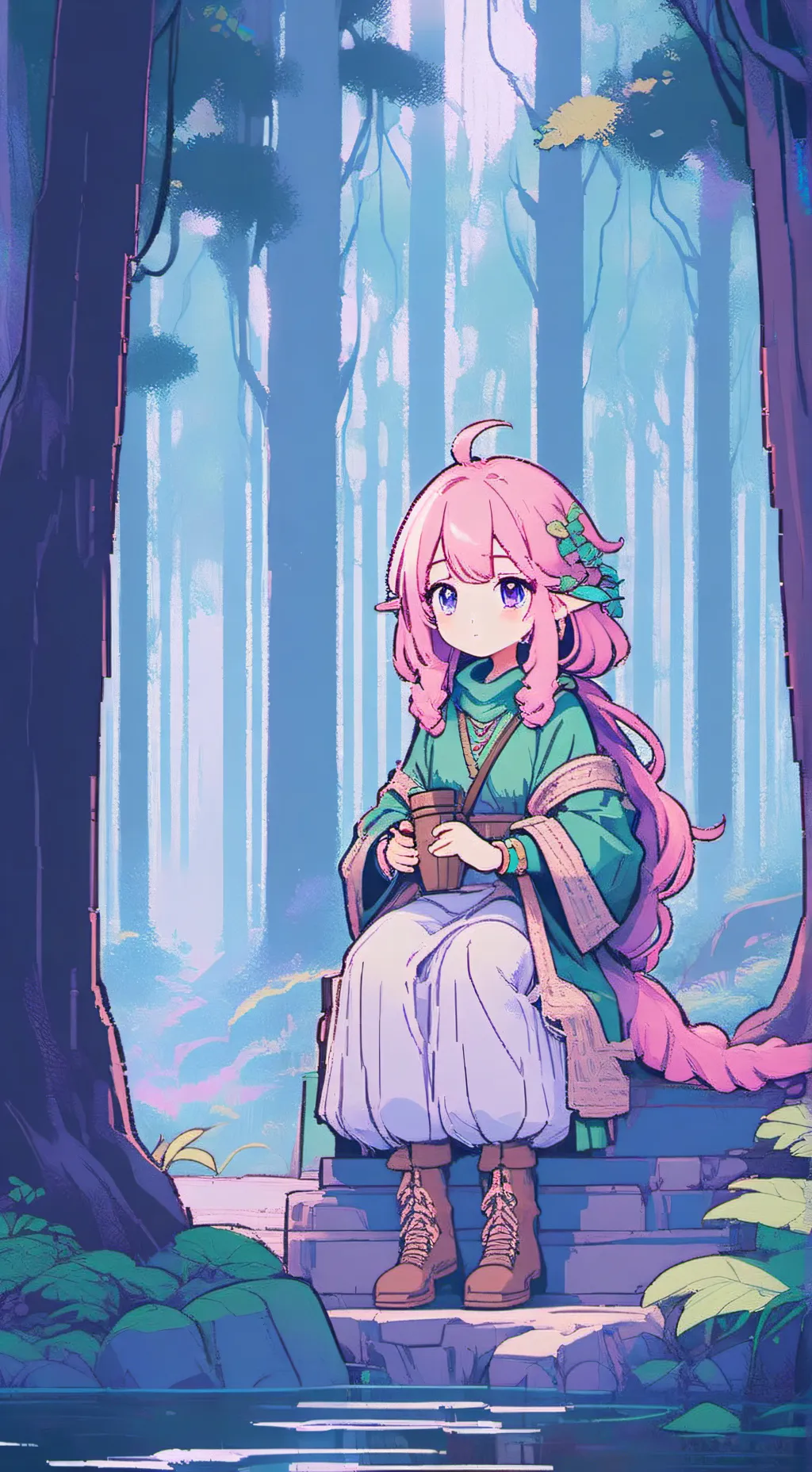 ai character: mina from ✨mha✨ background