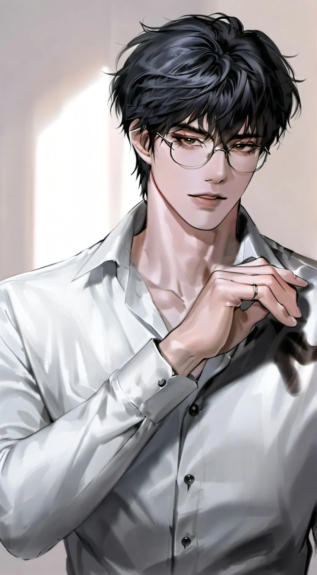 ai character: Dwight  background