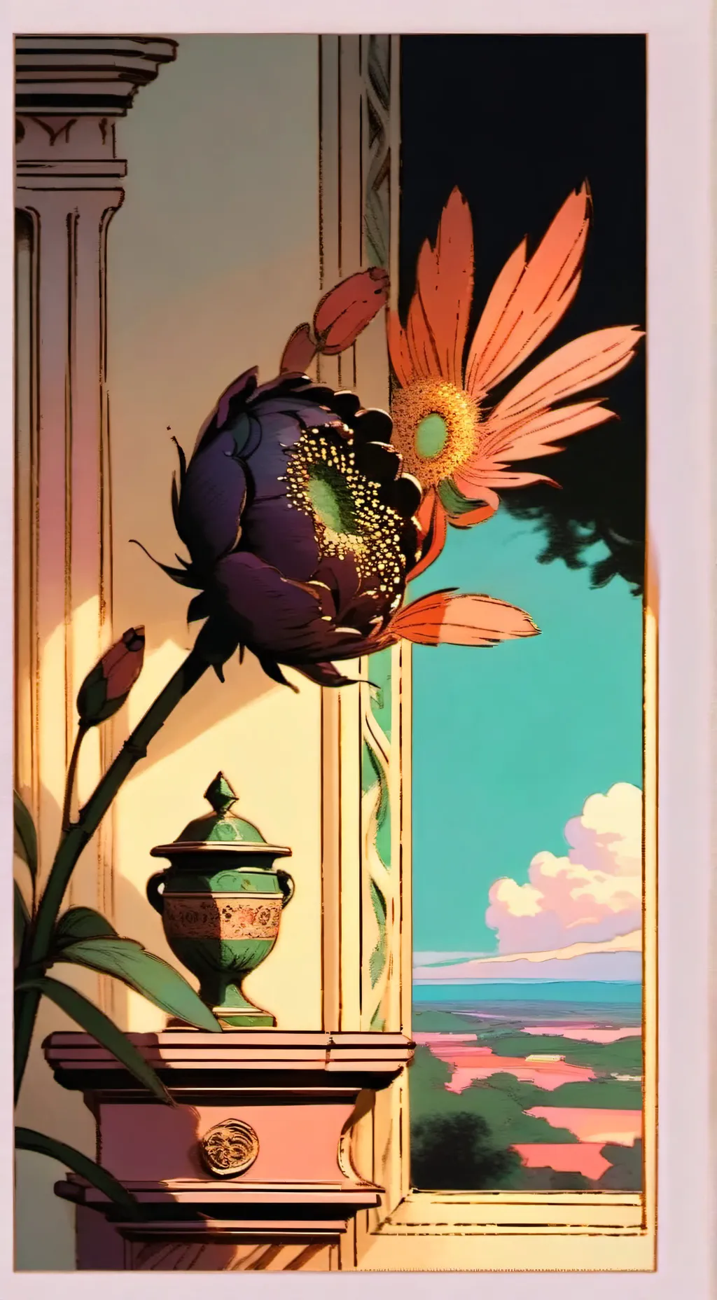 ai character: plz background